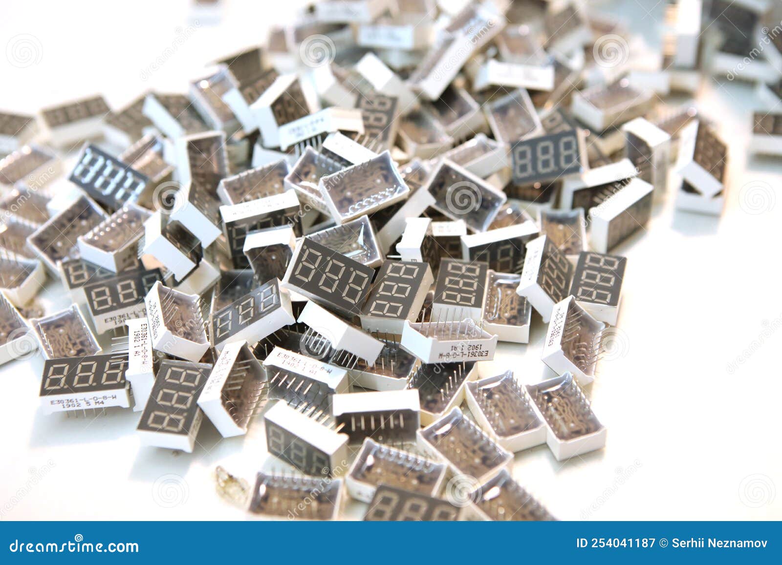 Lots of Radios. Loose Electronic Parts on the Table Stock Image Image