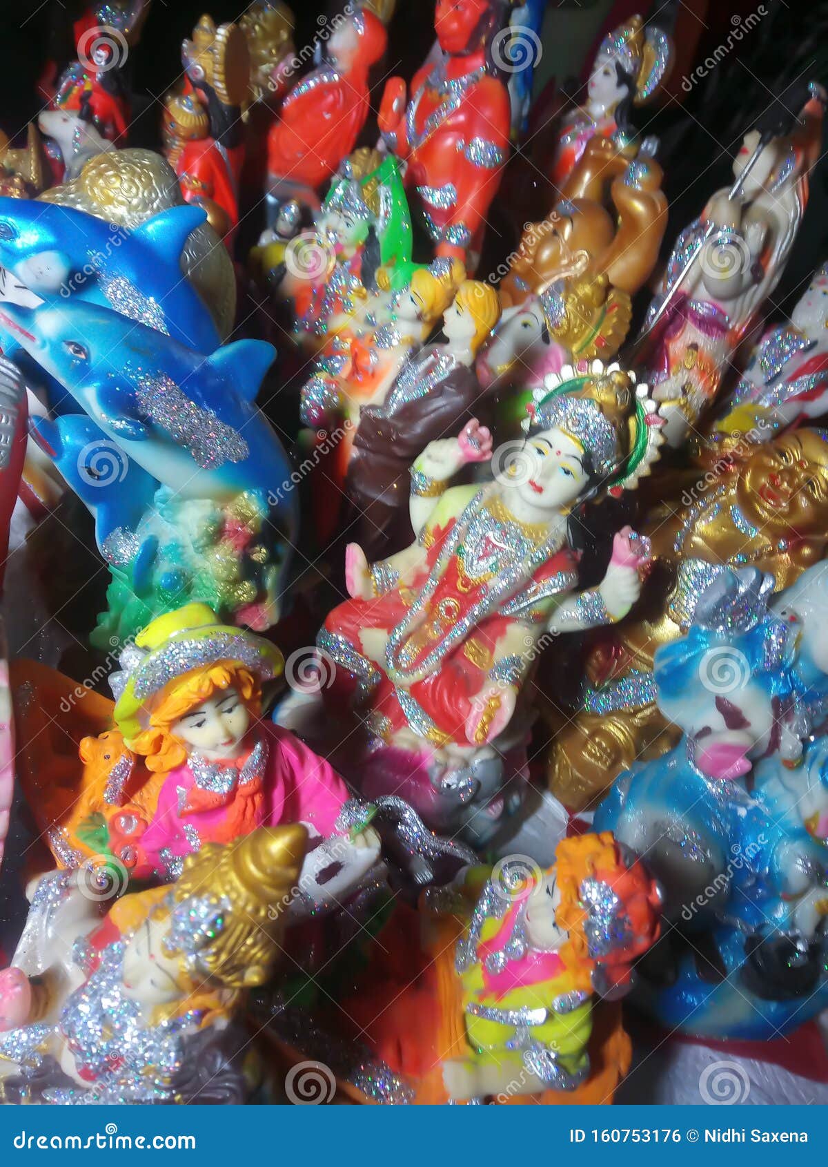 Lots of Statues of Different God and Things Stock Photo Image of