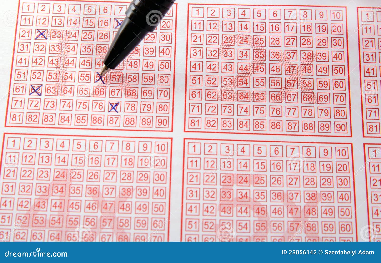 Lottery stock photo. Image of gambling, ballpoint, number 23056142