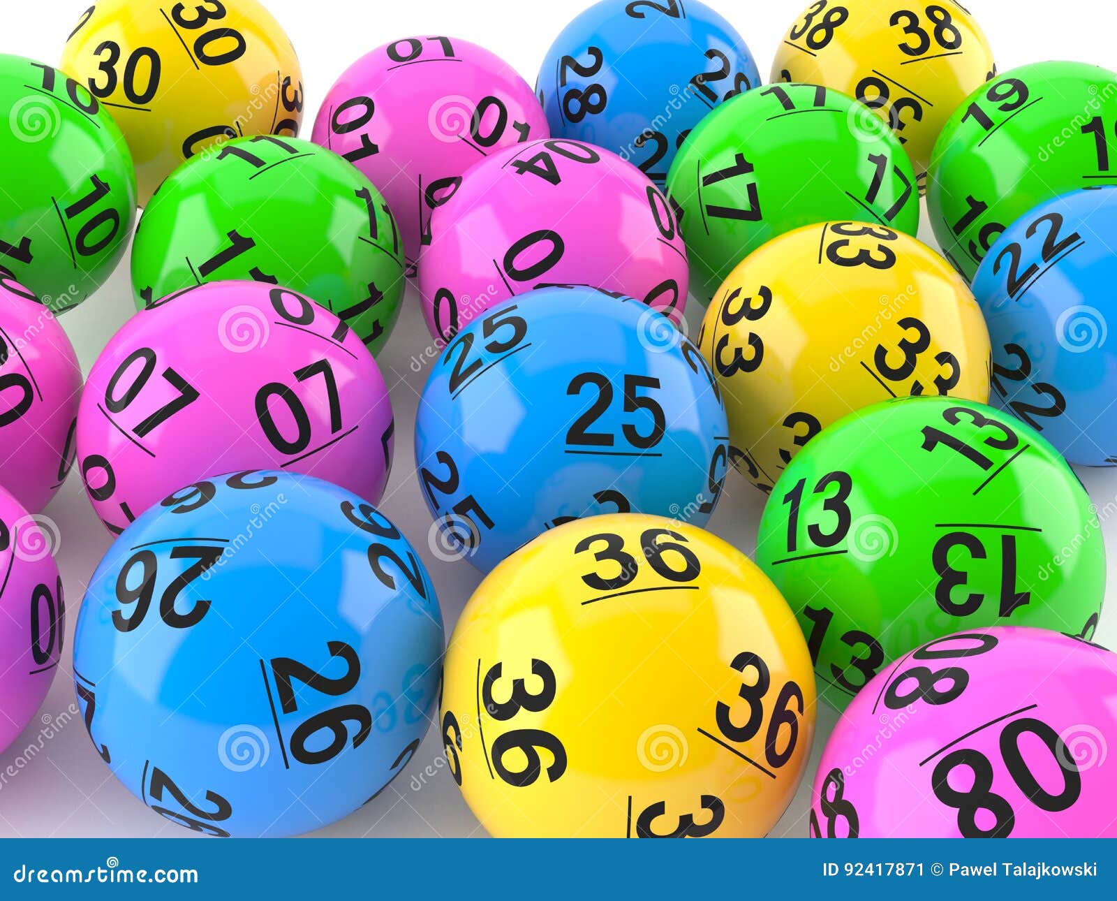 Lottery balls stock illustration. Illustration of bingo 92417871