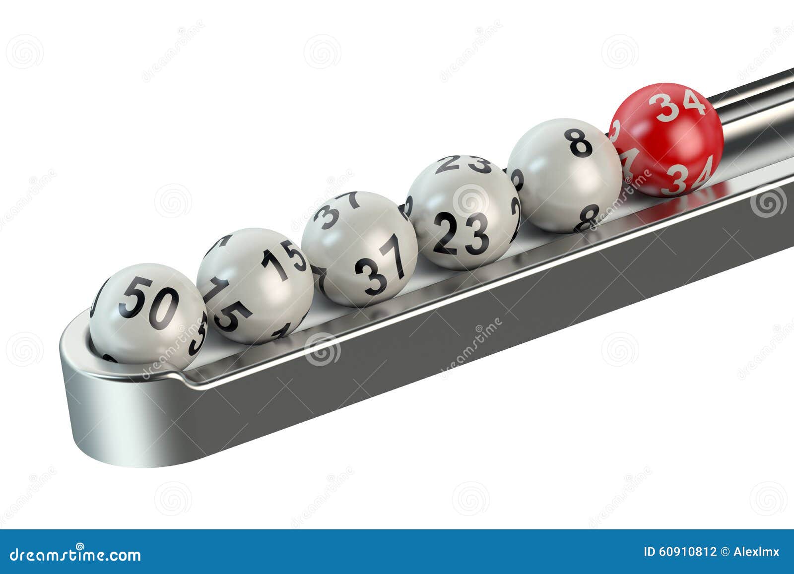 Lottery balls in a row stock illustration. Illustration of collection