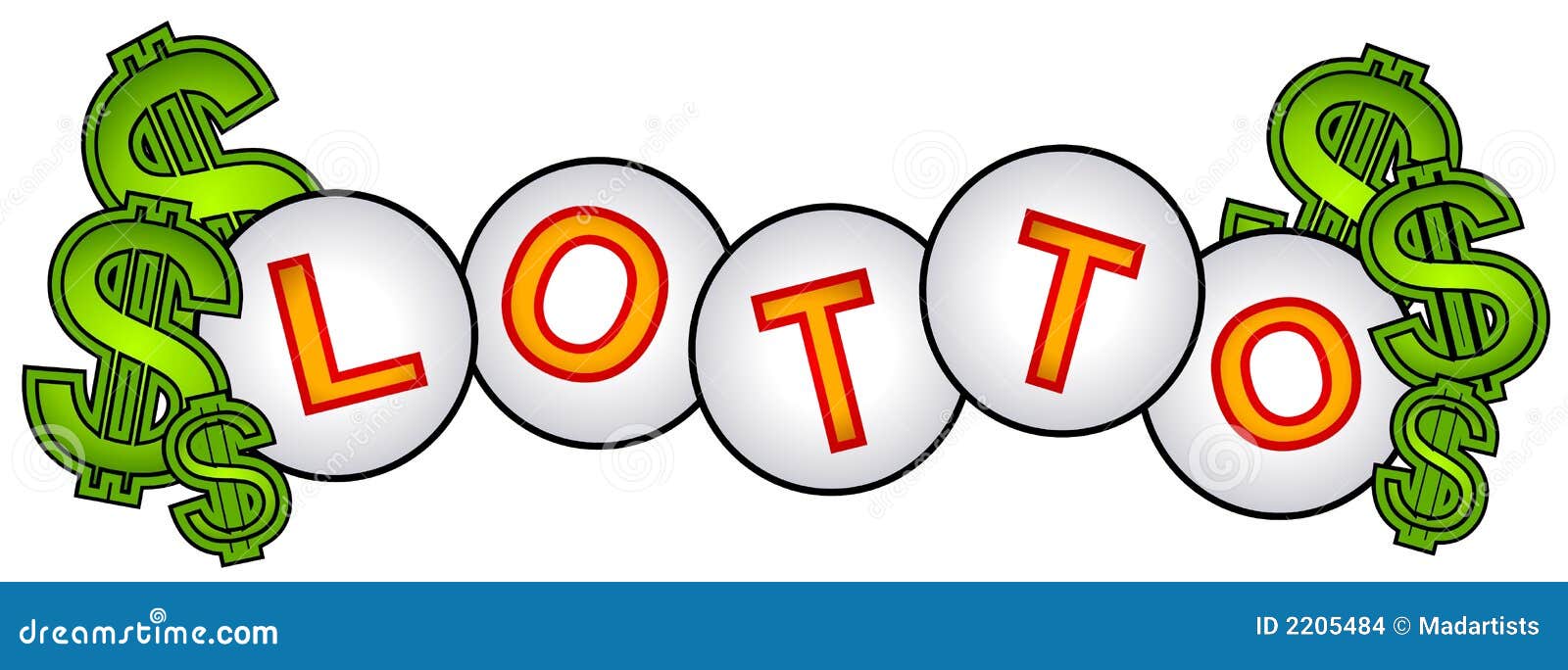 Lotto Cash Lottery Balls Sign Stock Images - Image: 2205484