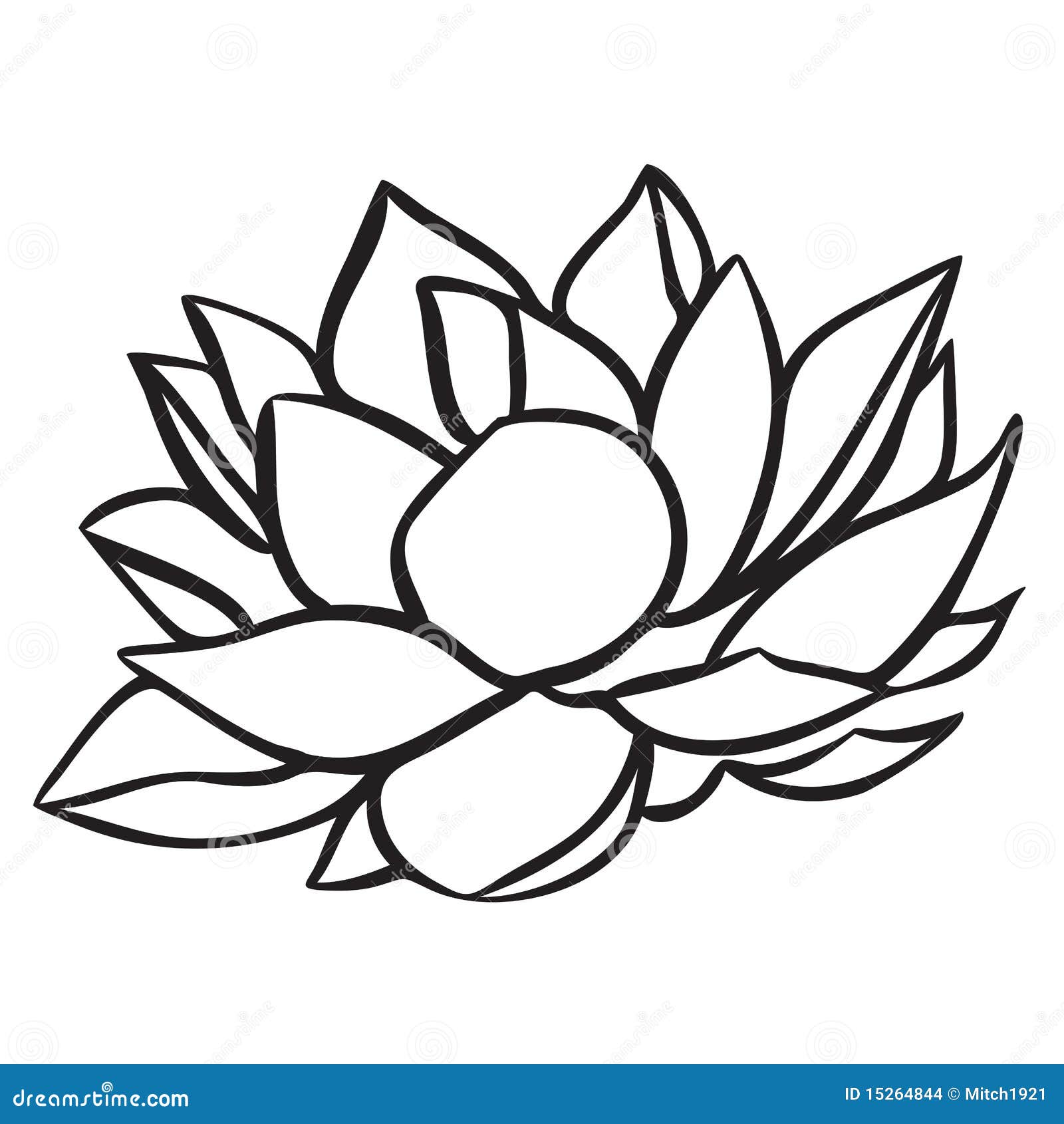 lotus flower outline clip art free - photo #35