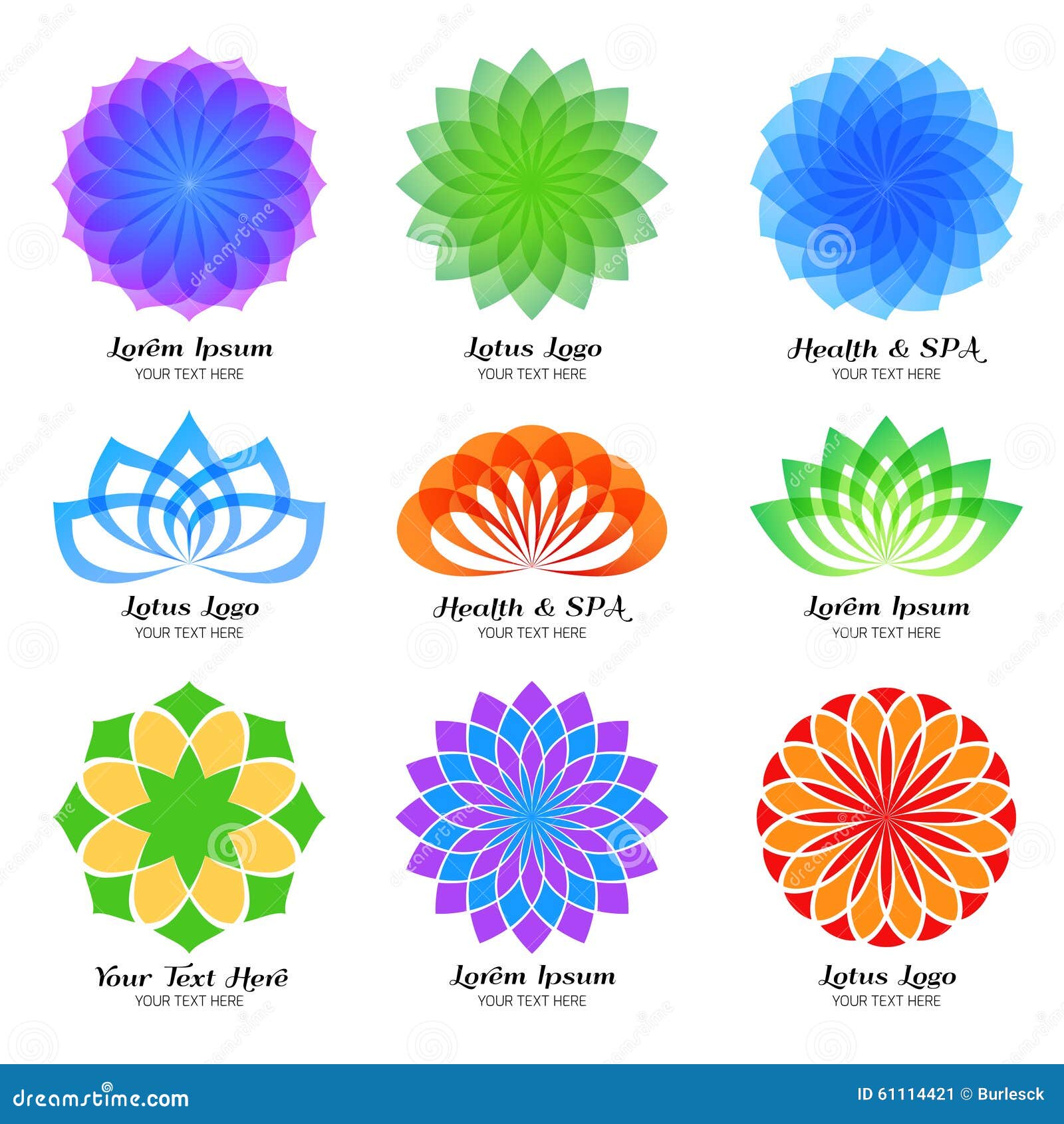 red and symbol color of meaning logo, flower, label design and Symbol Lotus vector color emblem set. red and symbol color of meaning logo, flower, label design and Symbol Lotus vector color emblem set.