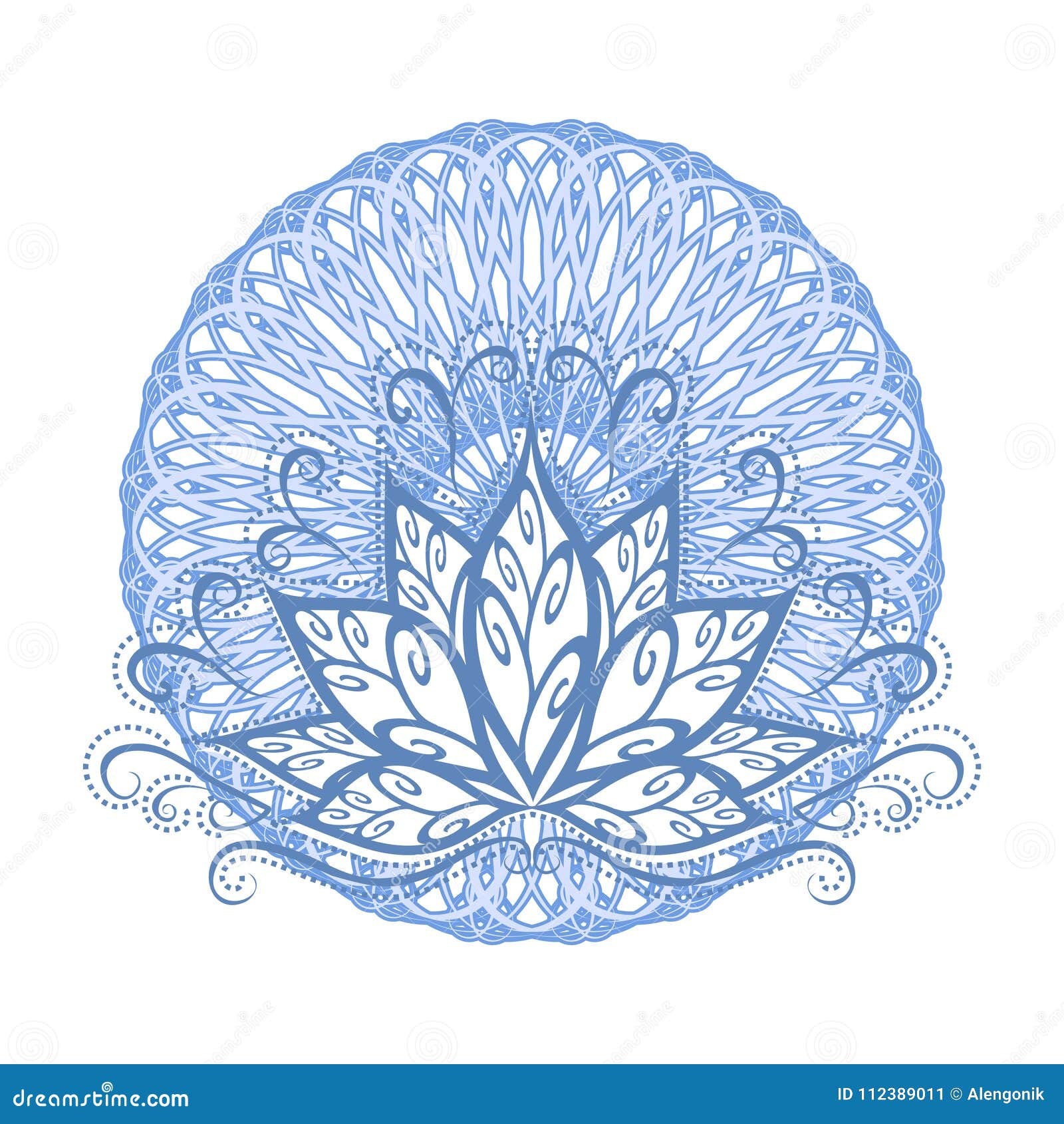 Image de Fleur: Mandala Dessin De Fleur De Lotus