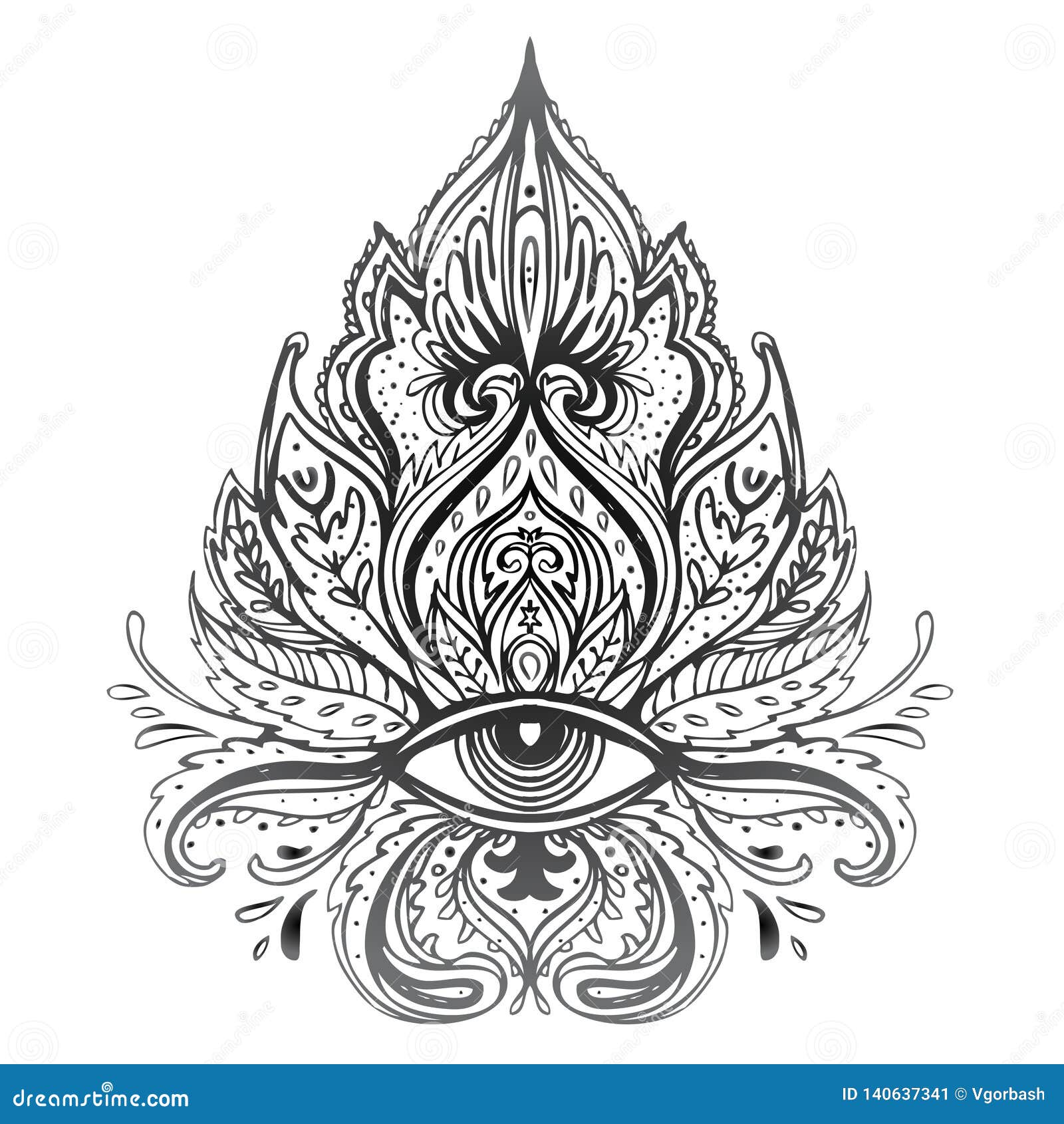 Sacred Geometry and Boo Symbol Set. Ayurveda Sign of Harmony and Balance.  Tattoo Design, Yoga Logo Stock Vector - Illustration of element, gradient:  170221491