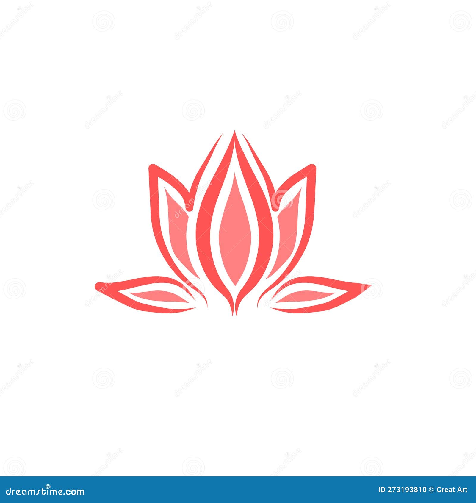 lotus flower logo beutiful 
