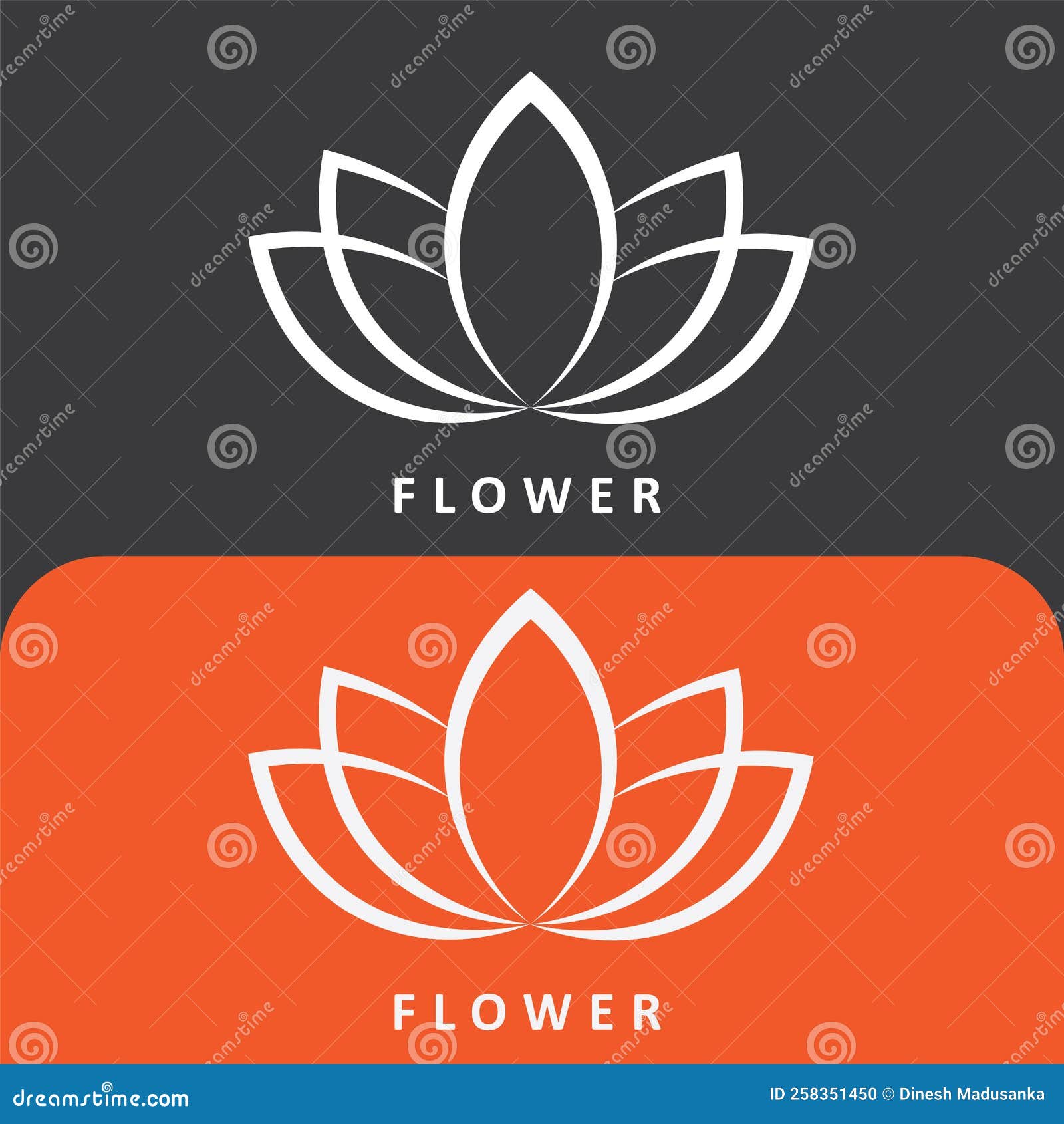 Lotus Logo designs vector stock illustration. Illustration of luxury