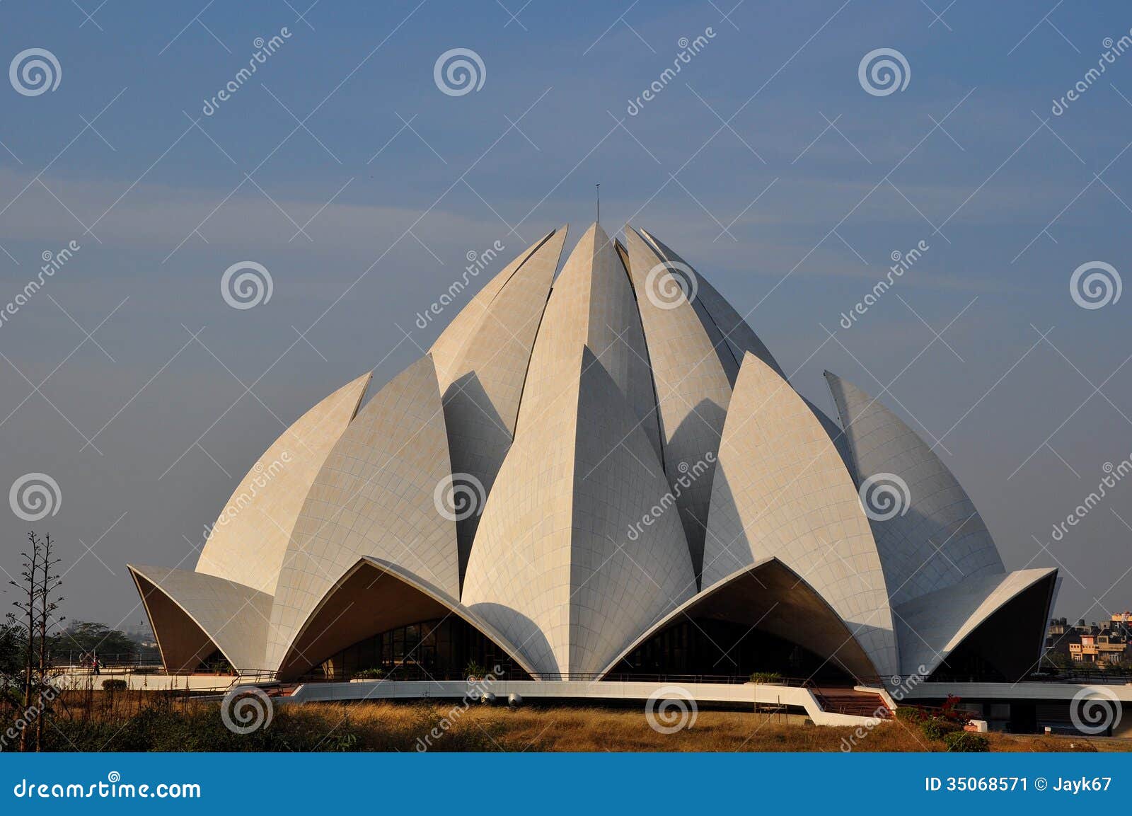 Lotus Tempel Delhi Indien Stockbild Bild Von Form Struktur