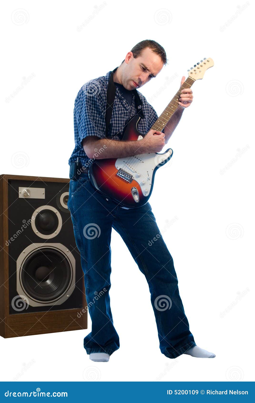Loud Music stock image. Image of musician, play, jeans 5200109