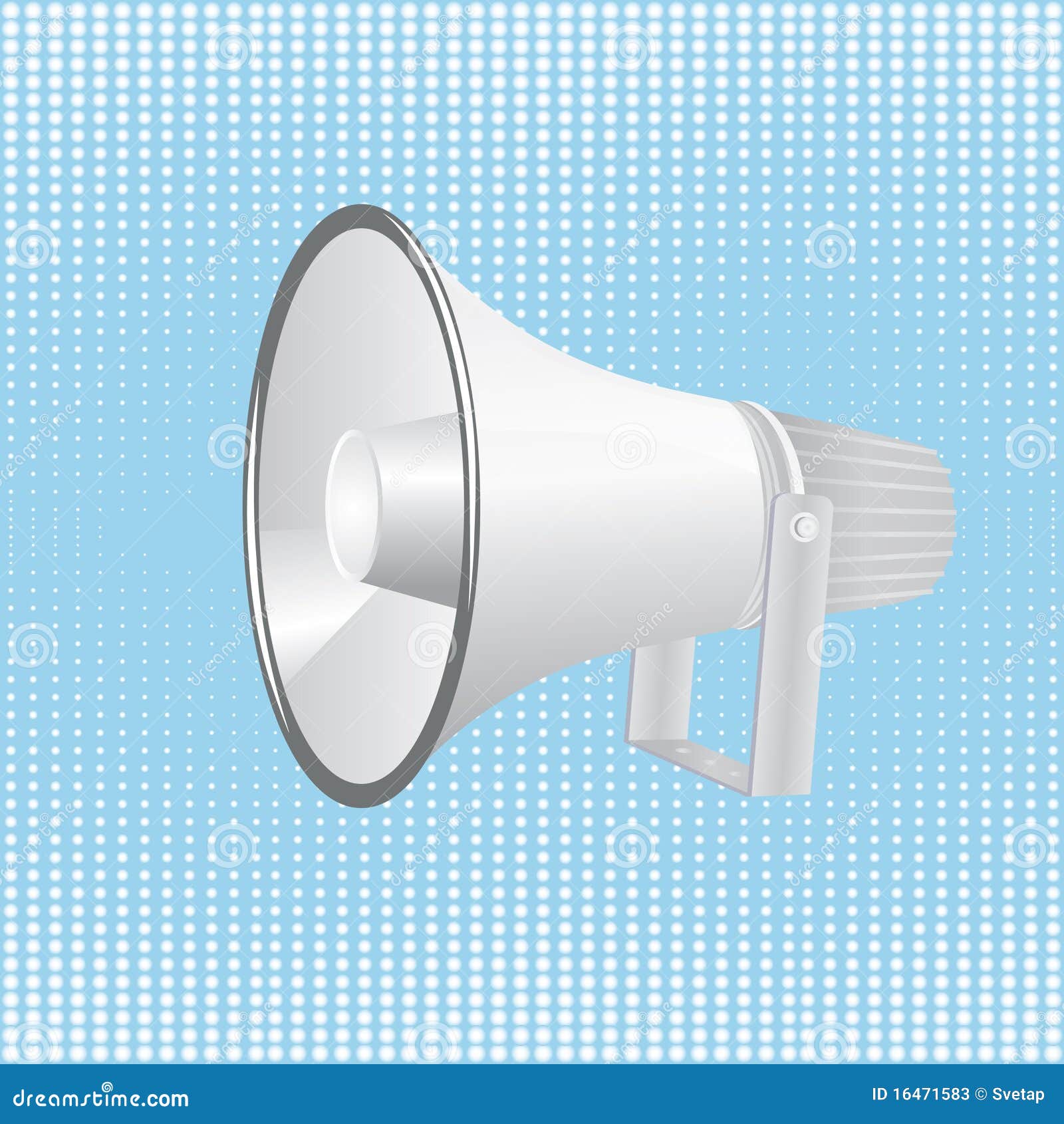 Loudspeaker stock vector. Illustration of megaphone, sound 16471583
