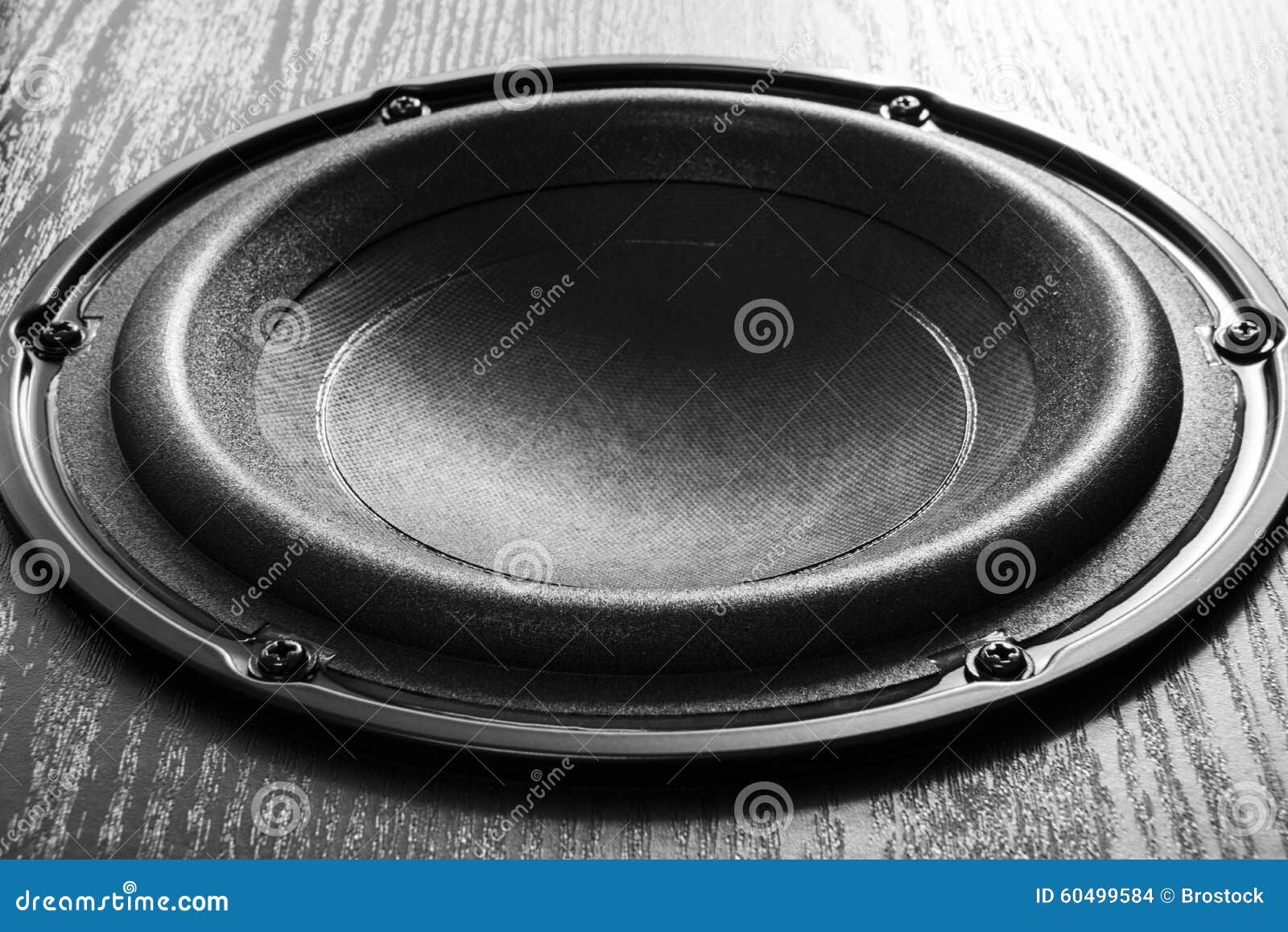 loudspeaker on black background