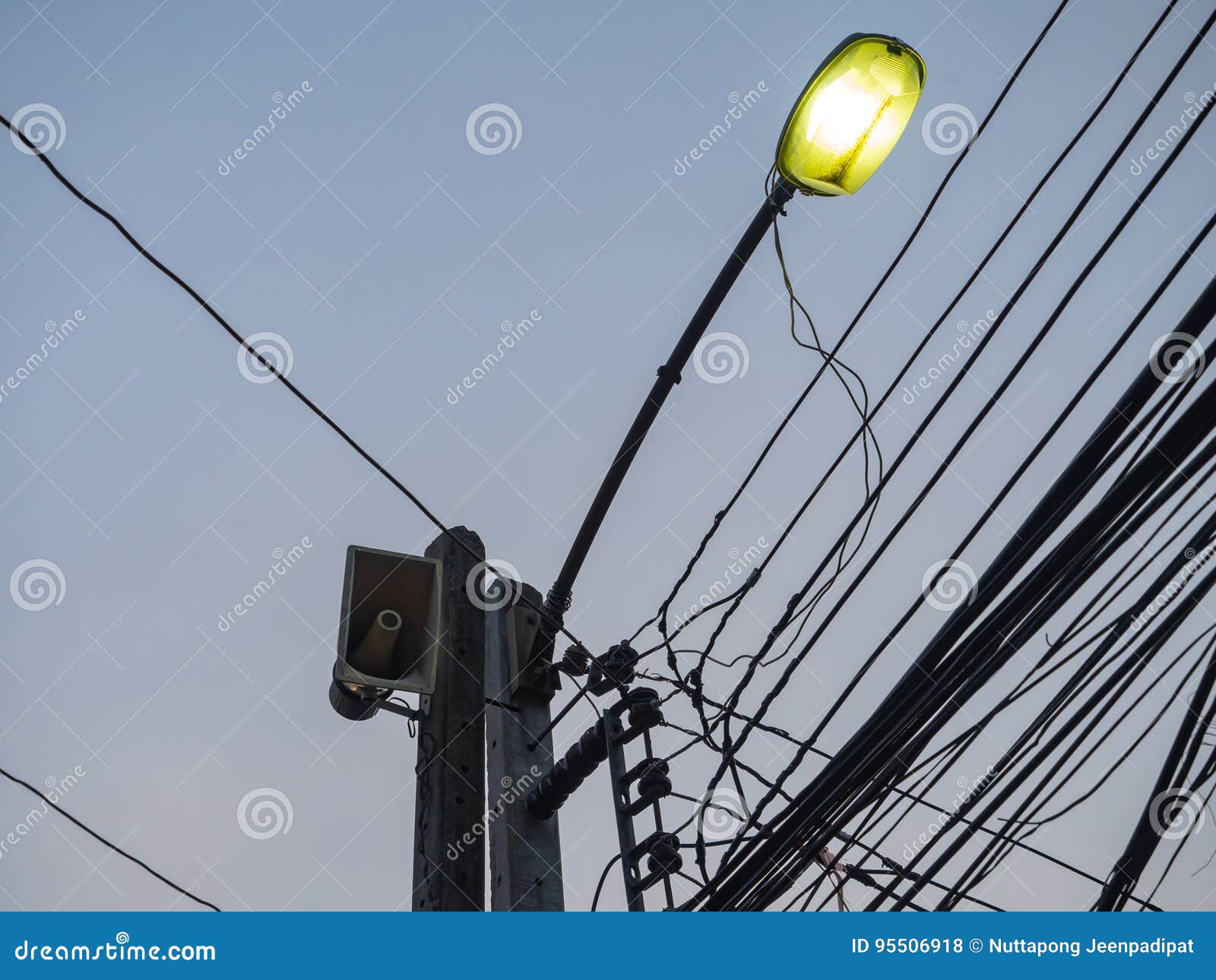 Loudspeaker Electric Light Pole Stock Photos Free & RoyaltyFree