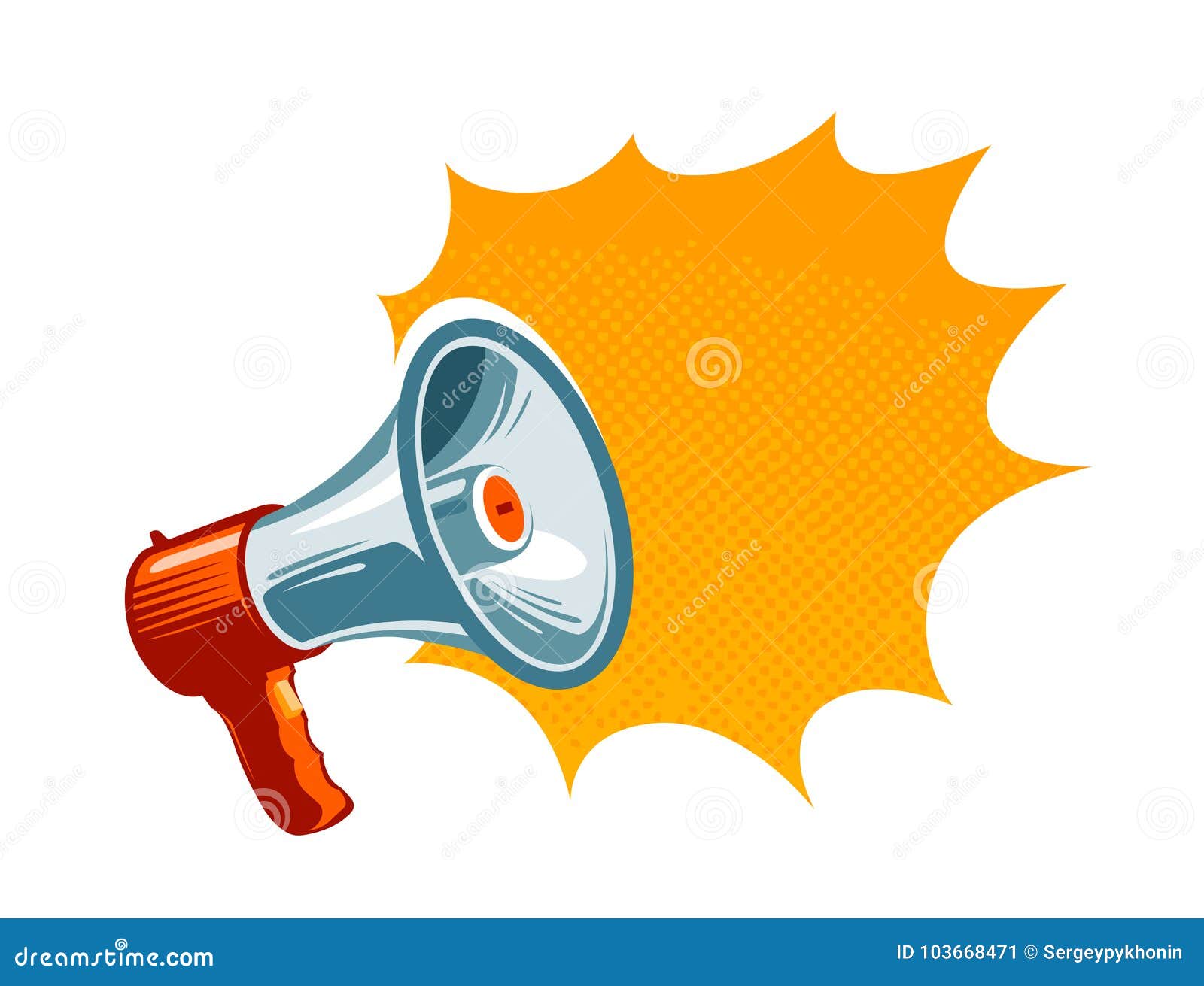 loudspeaker, megaphone, bullhorn icon or . advertising, promotion concept.  