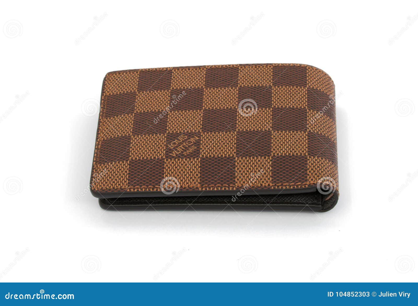 Louis Vuitton Brown Man Wallet Isolated on White Background Editorial Stock  Photo - Image of idea, purse: 104852303