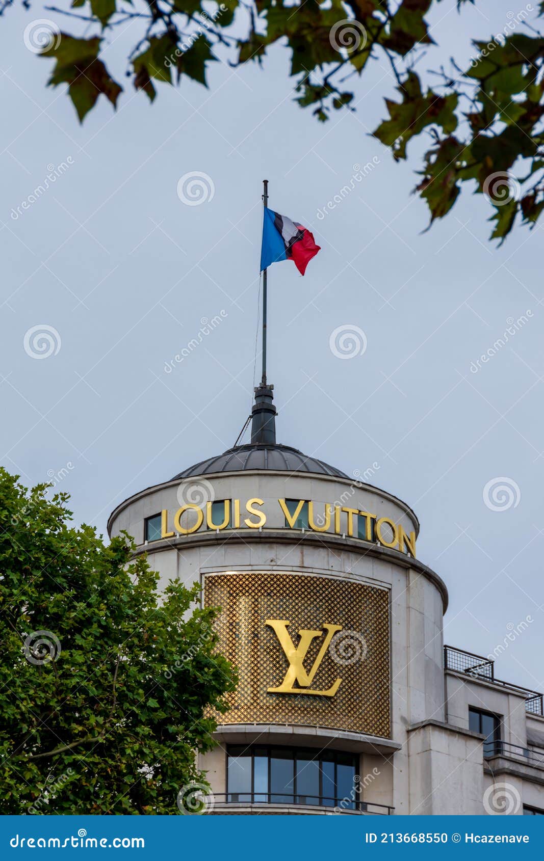 Louis Vuitton Building on the Avenue Des Champs-ElysÃ©es, Paris, France  Editorial Image - Image of france, brand: 213668550