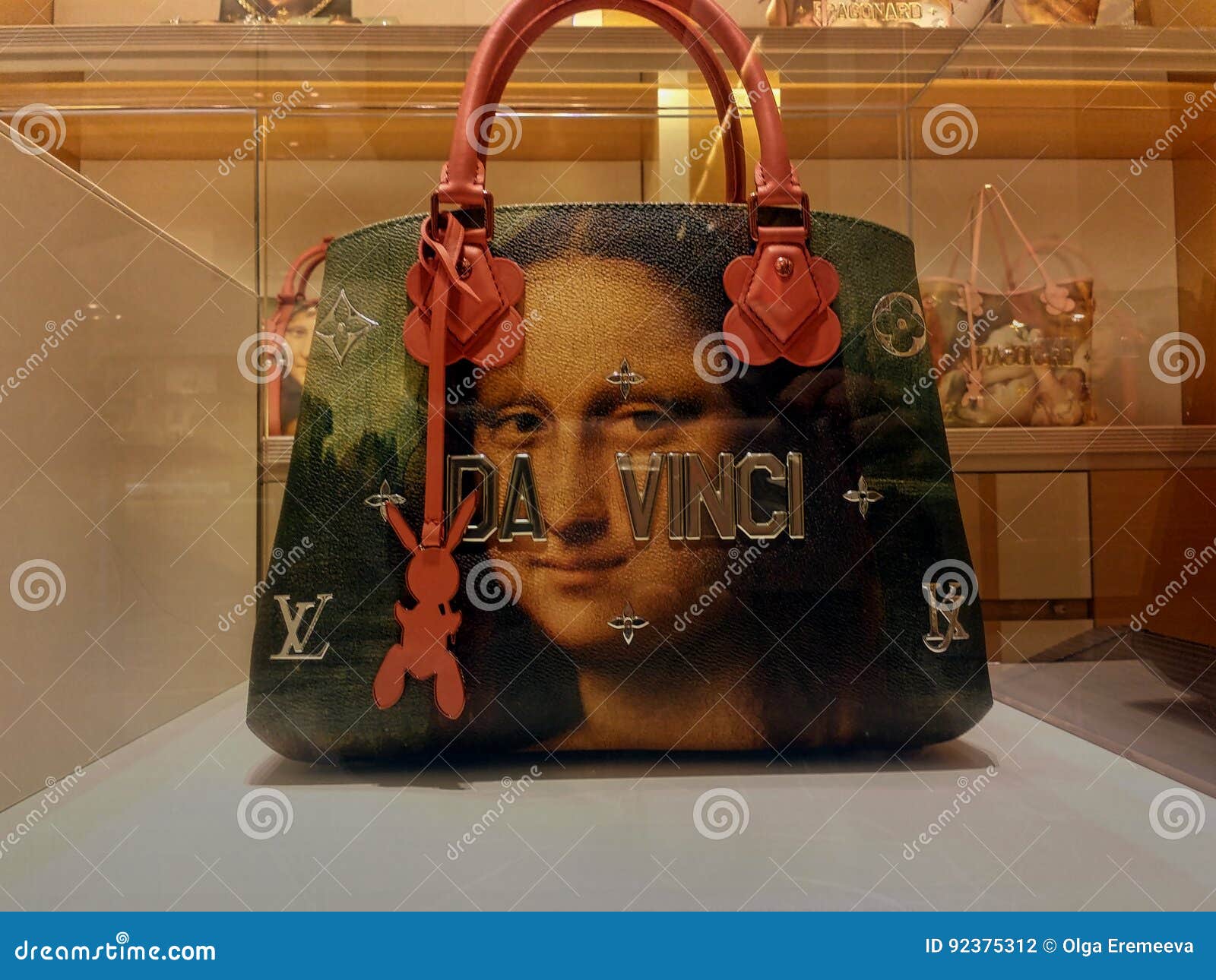 Louis Vuitton Women Bag Painting Line Leonardo Da Vinci