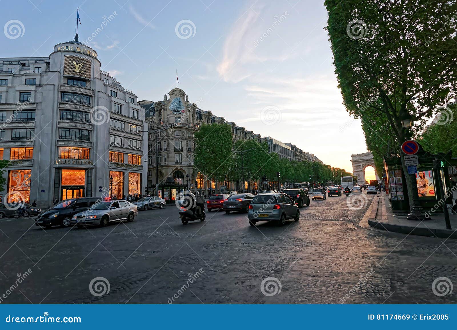 Louis Vuitton Store Champs Elysees Paris Stock Photos - Free & Royalty-Free  Stock Photos from Dreamstime