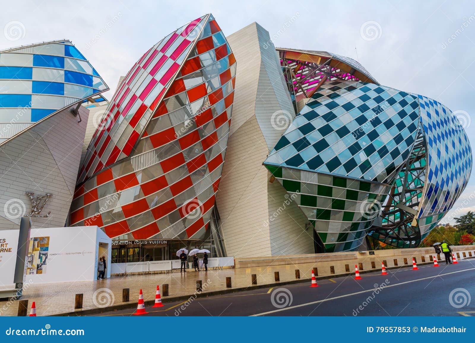 Louis Vuitton Foundation Designed by Frank Gehry Editorial Stock