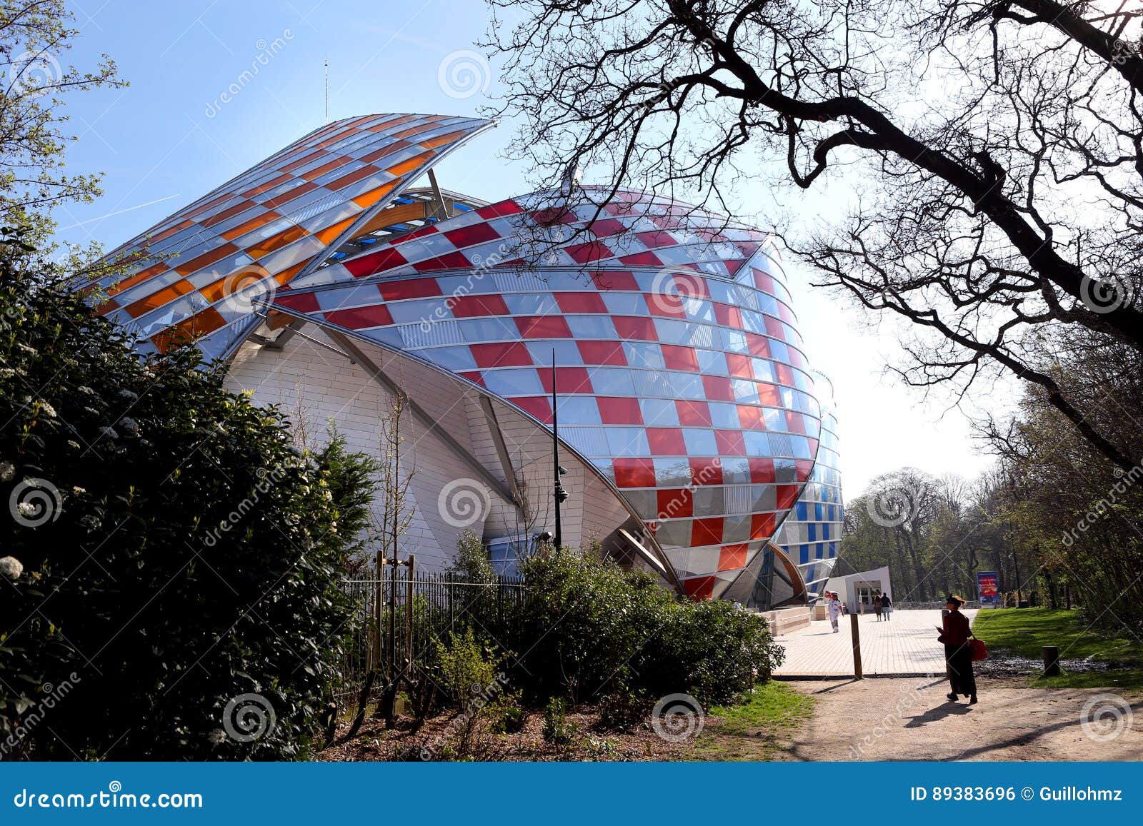 The Fondation Louis Vuitton Museum in Paris Editorial Photo