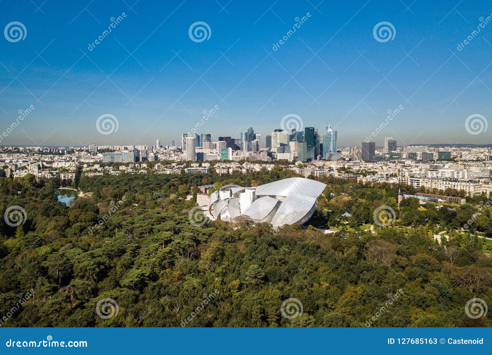 The Fondation Louis Vuitton Museum in Paris Editorial Photo