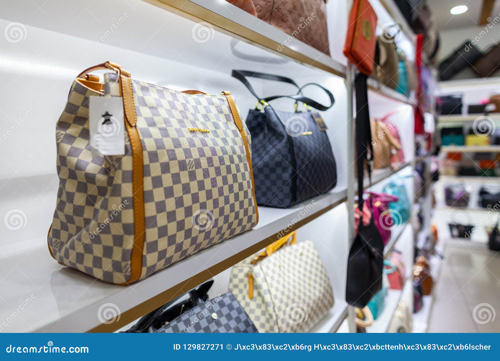 Louis Vuitton Handbags Stans in a Shop Editorial Photo - Image of