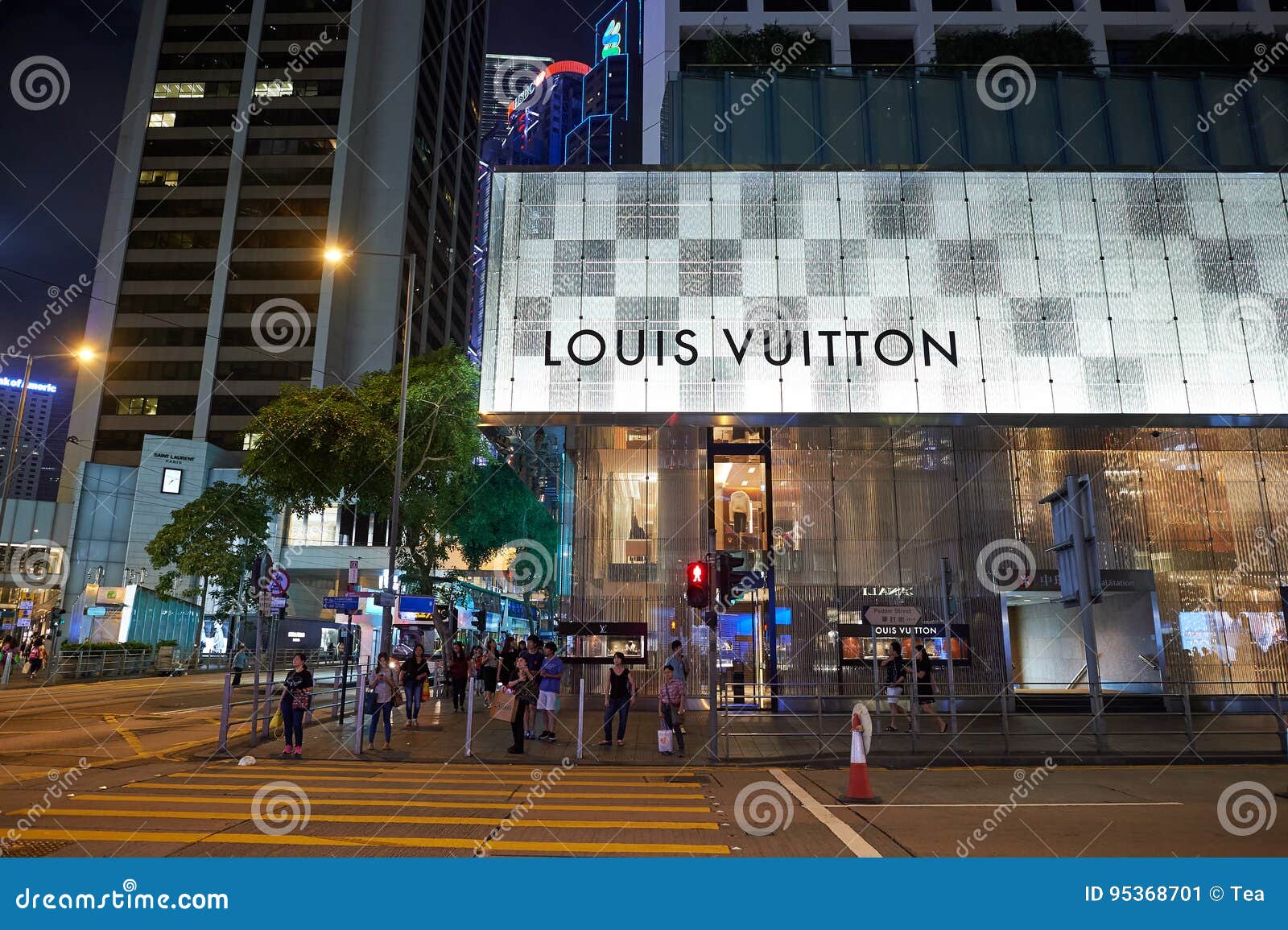 Louis Vuitton Logo on Louis Vuitton`s Shop Editorial Stock Photo