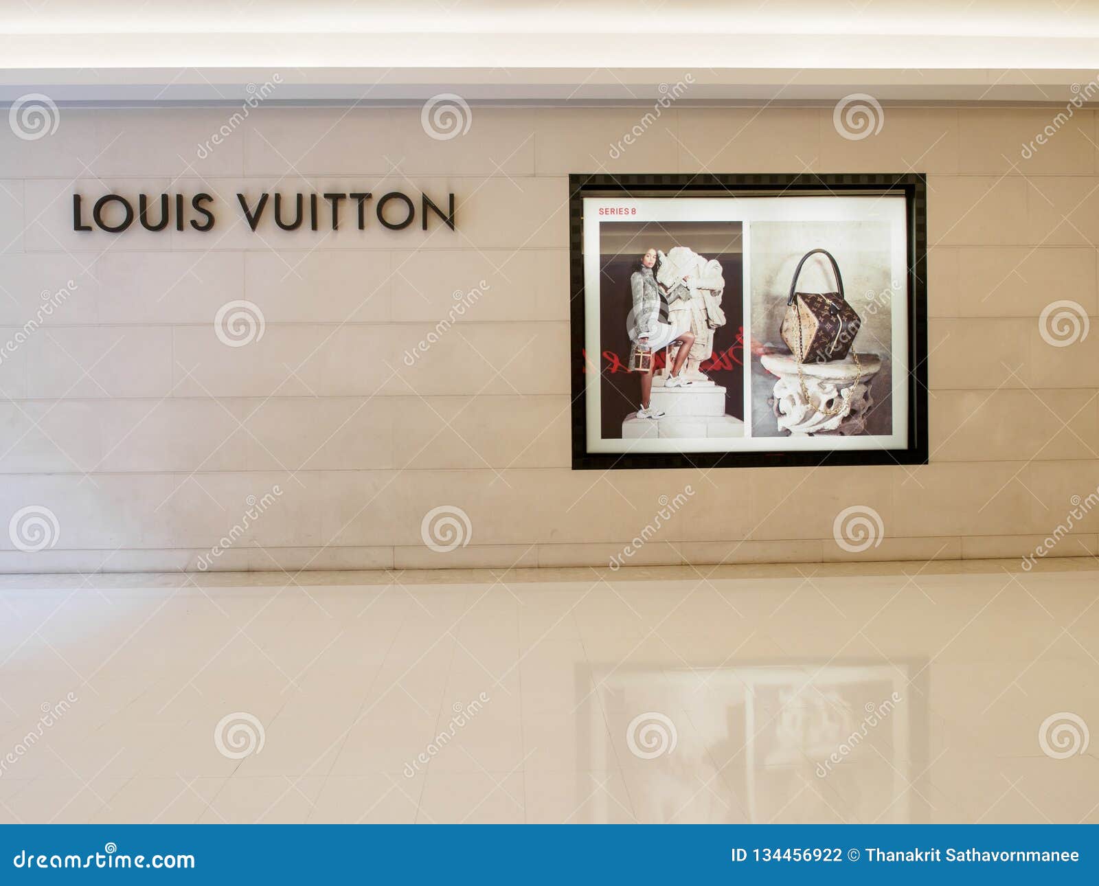 Louis Vuitton Logo And Advertisement On Wall, Bangkok, Thailand Editorial Photography - Image of ...