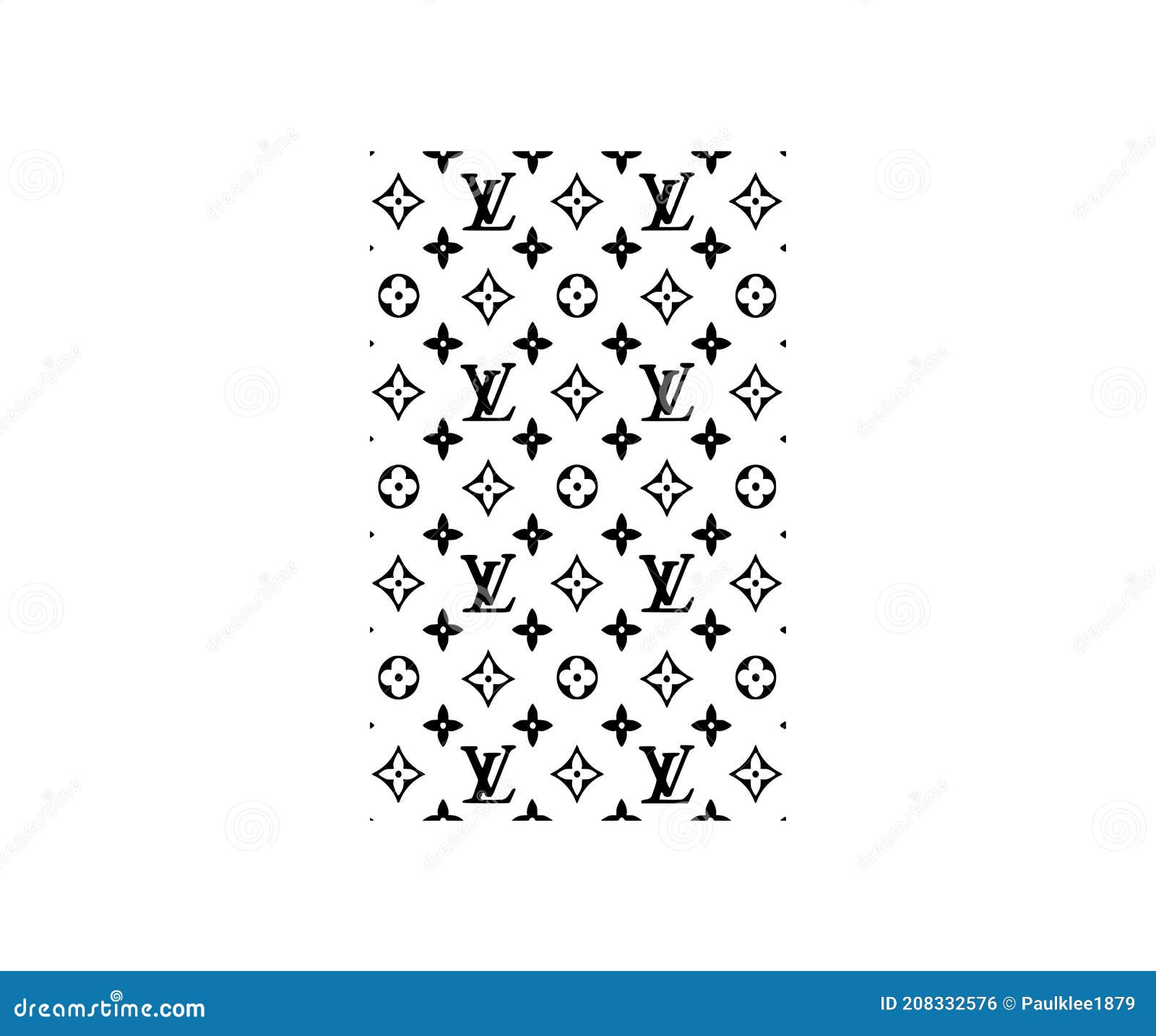 Louis Vuitton Logo Editorial Illustrative on White Background Editorial  Photo - Illustration of paper, background: 208332576