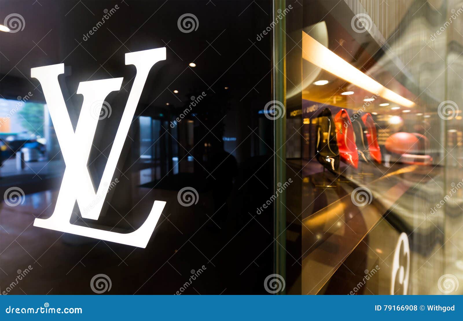 Seoul - 06.15.2021: Yellow Louis Vuitton Bag on Showcase in Store.  Editorial Stock Photo - Image of brand, boutique: 221537108