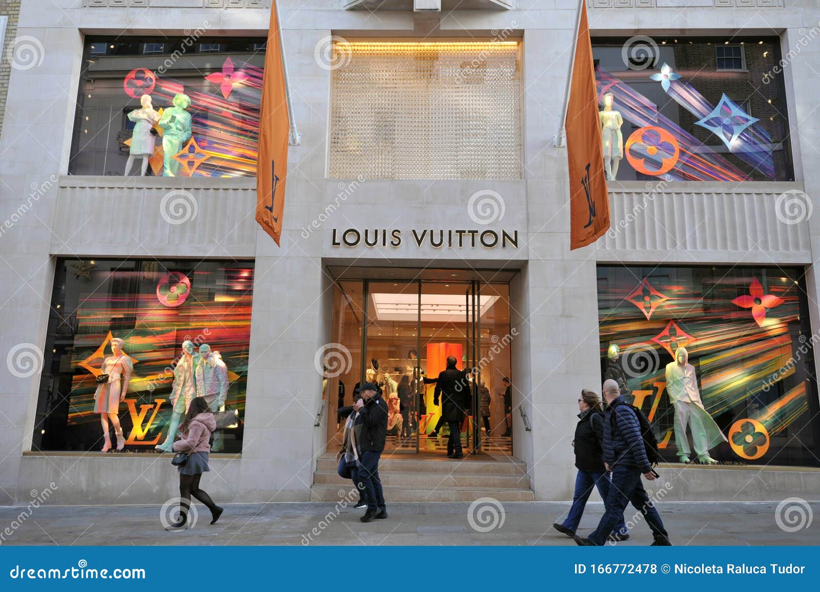 Louis Vuitton Luxury Shop In New Bond Street, London, United Kingdom Editorial Stock Photo ...