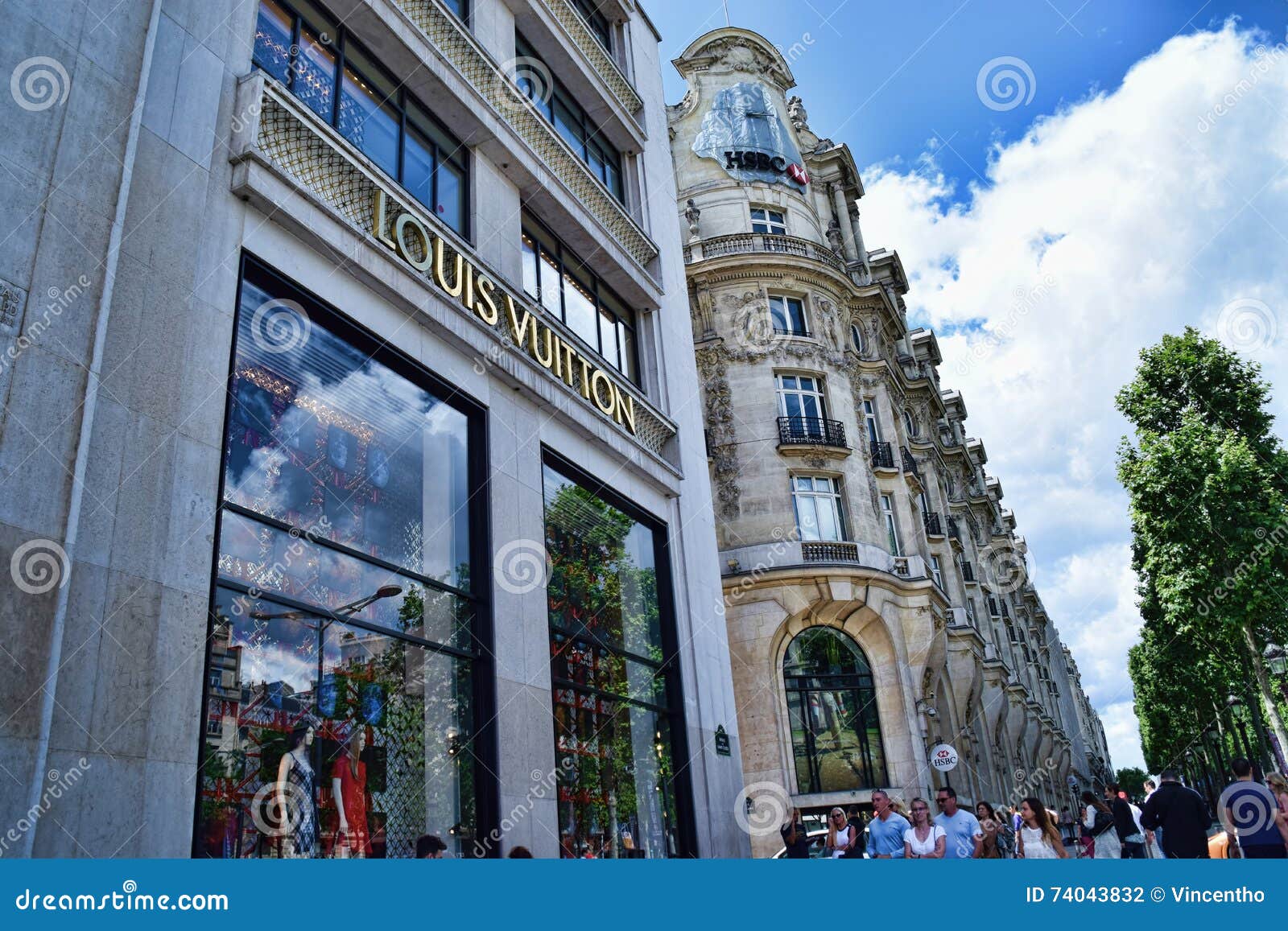 Louis Vuitton flagship store at the Champs-Elysees, Paris FR Stock Photo -  Alamy