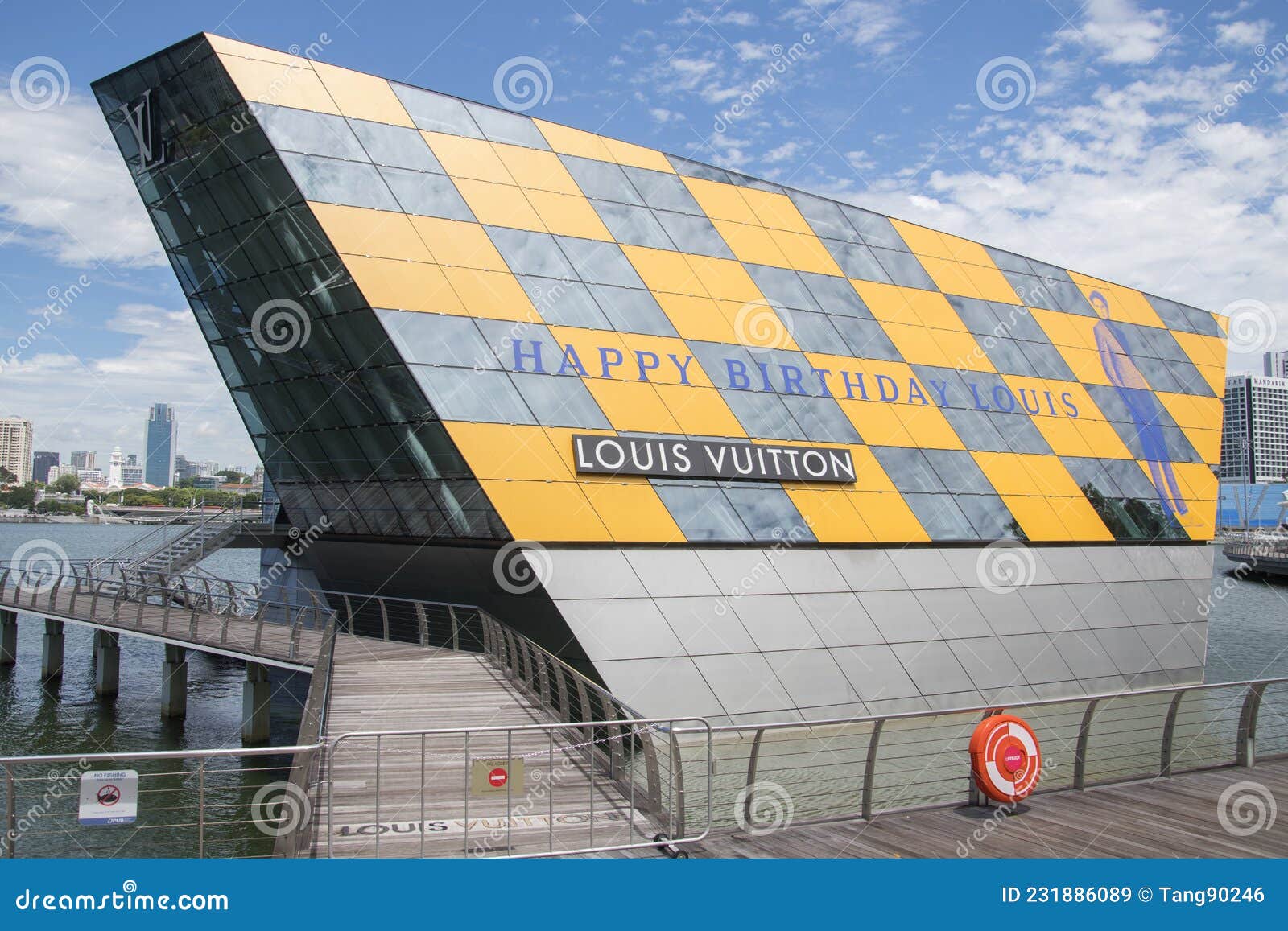 Louis Vuitton at Marina Bay Sands Editorial Stock Image - Image of