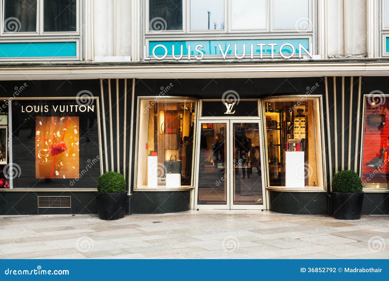 Louis Vuitton fashion store, Cologne, Germany Europe Stock Photo