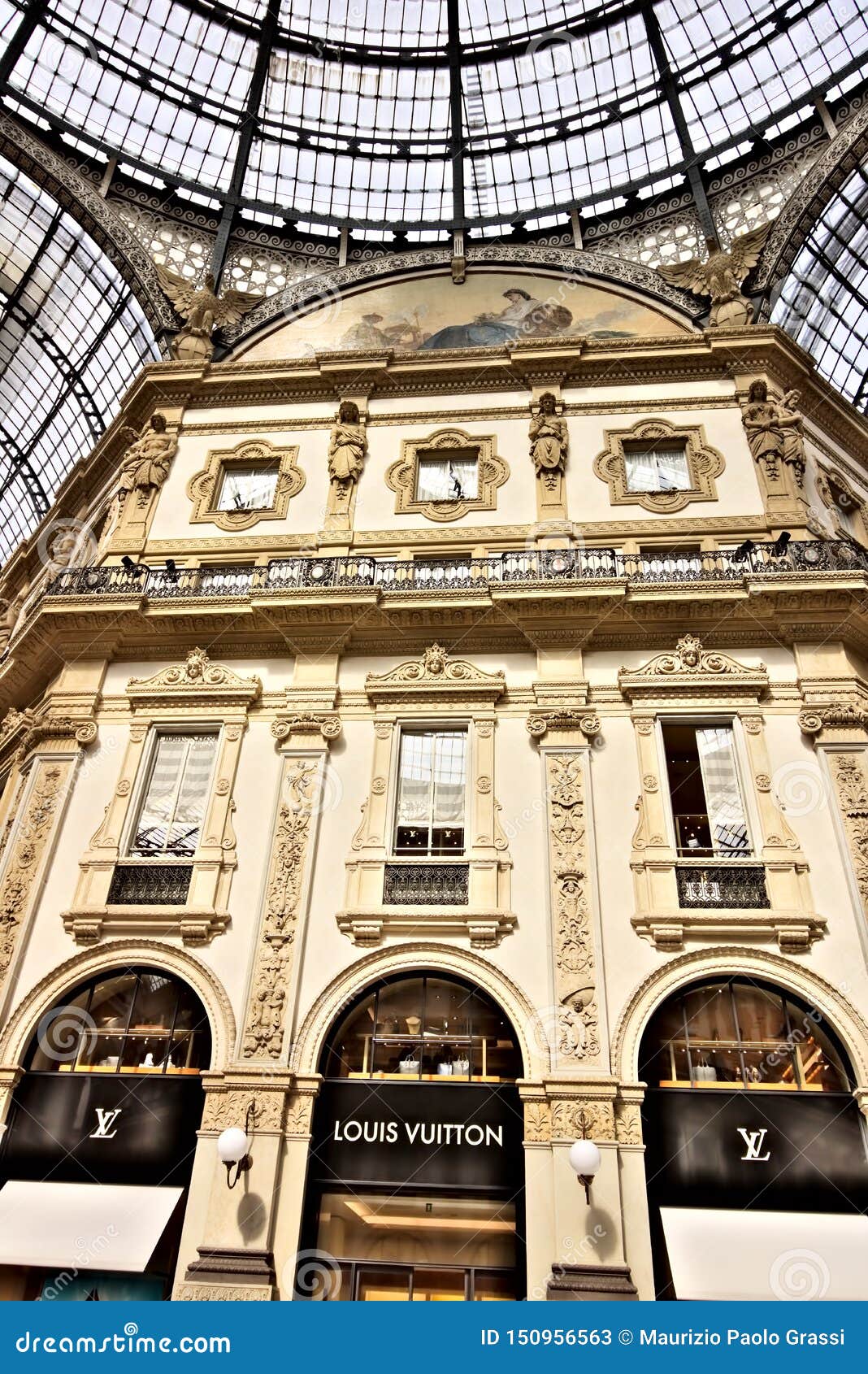 Louis Vuitton Shop At The Galleria Vittorio Emanuele II In Milan Editorial Stock Photo - Image ...