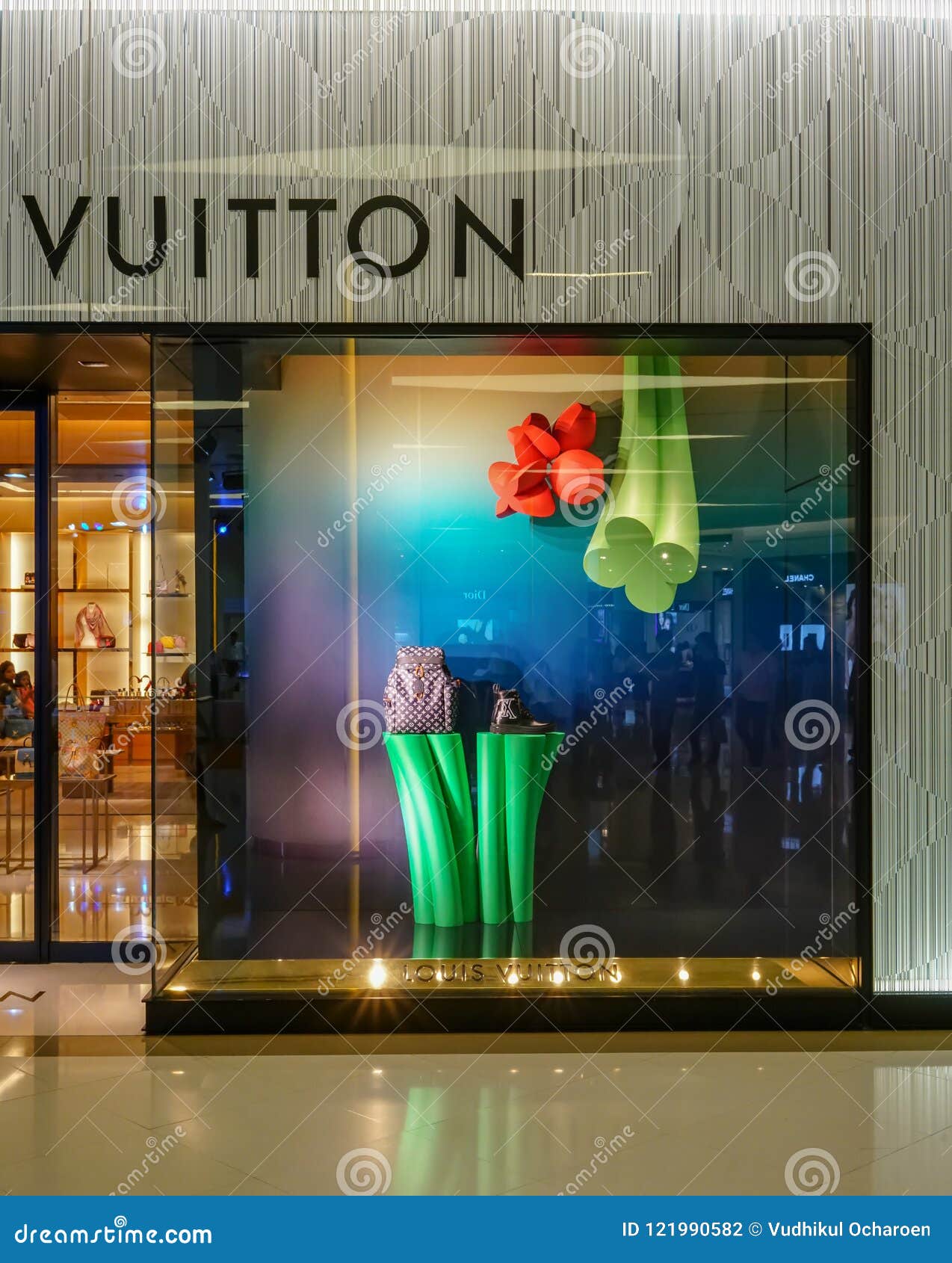 Louis Vuitton Shop At Siam Paragon, Bangkok, Thailand, May 9, 2018