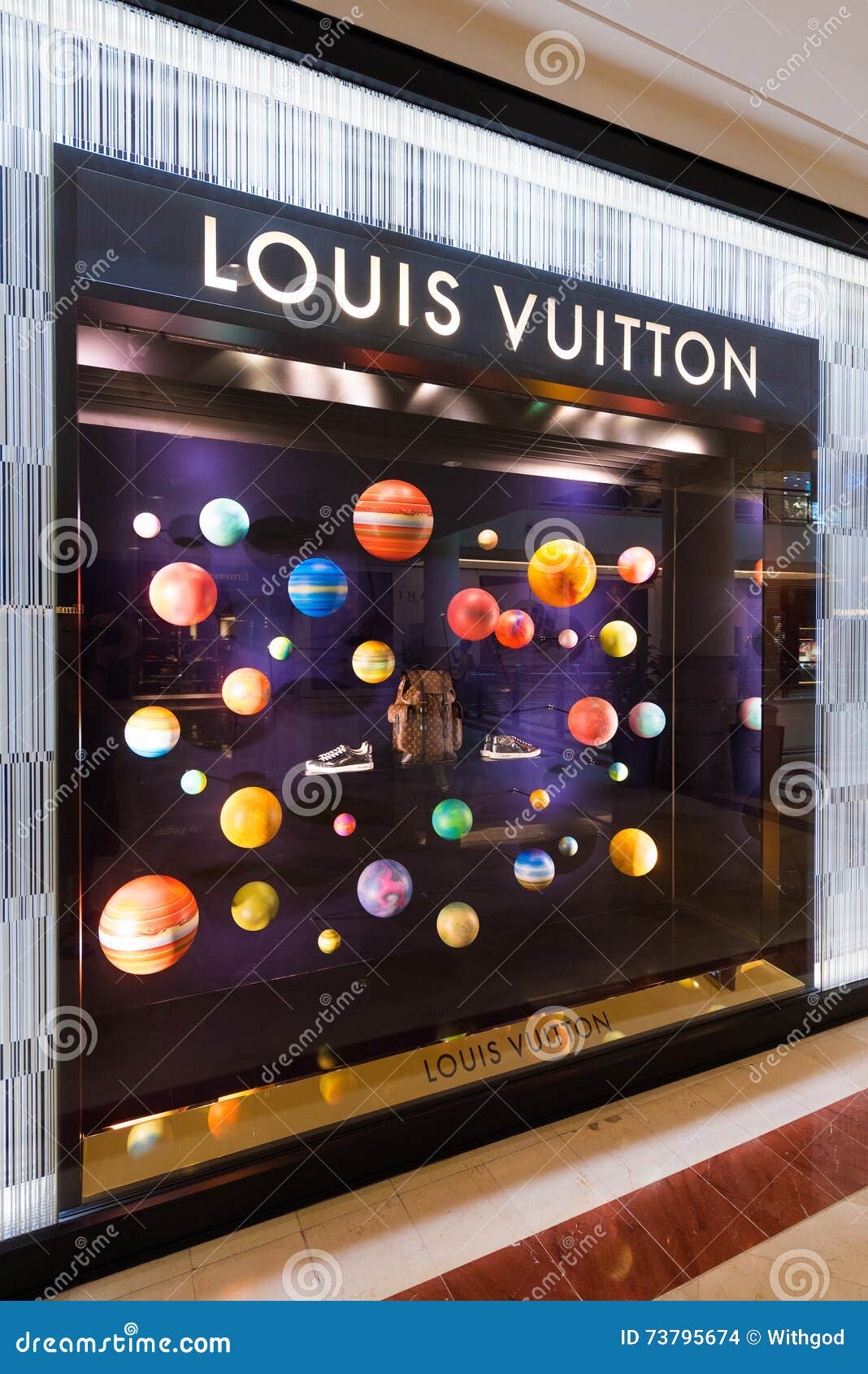 Louis Vuitton Showcase in Suria KLCC, Kuala Lumpur Editorial Stock