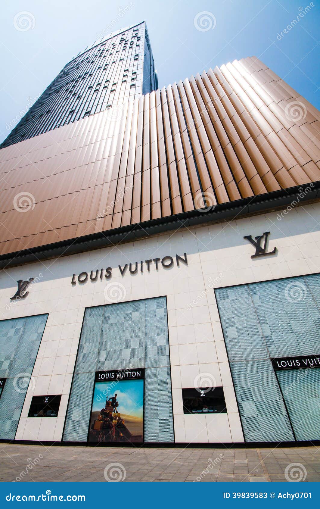 Louis Vuitton store editorial stock photo. Image of bank - 39839583