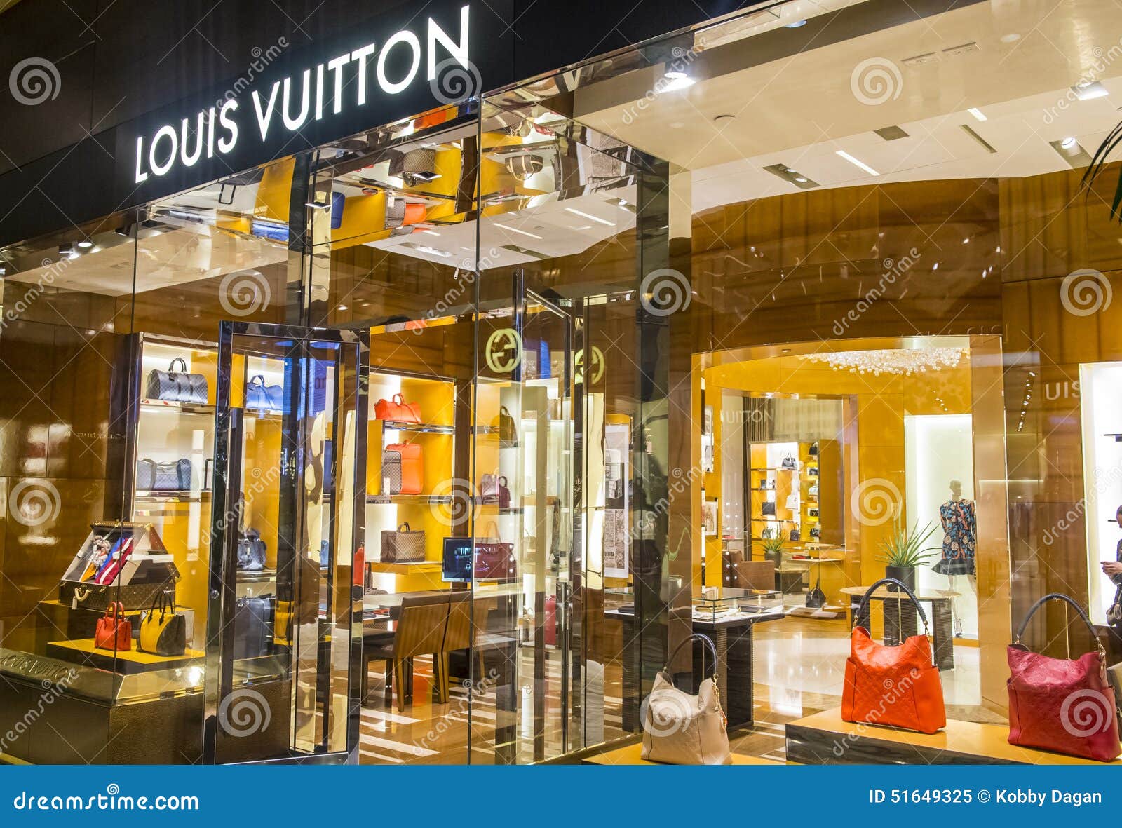 LAS VEGAS - MARCH 18 : Exterior Of A Louis Vuitton Store In Las Vegas Strip  On March 18 , 2015. The Louis Vuitton Company Operates In 50 Countries With  More Than