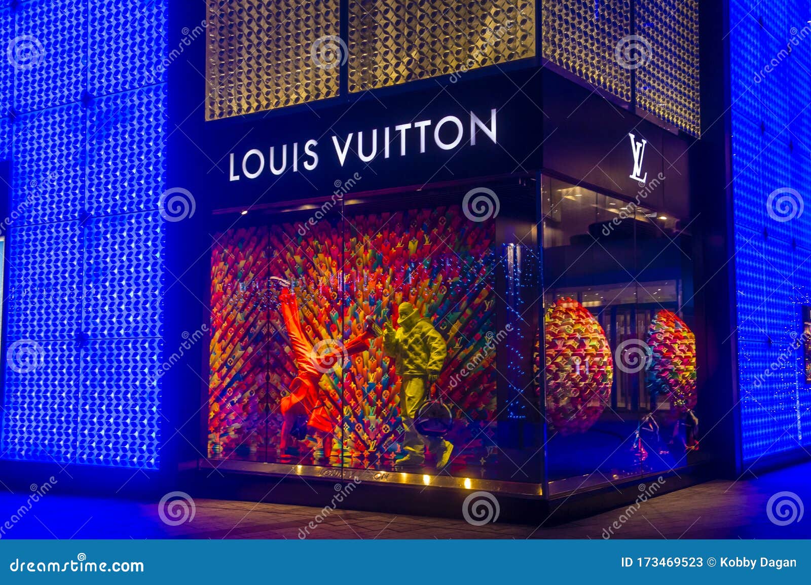 Louis Vuitton Store In Rome Stock Photo - Download Image Now