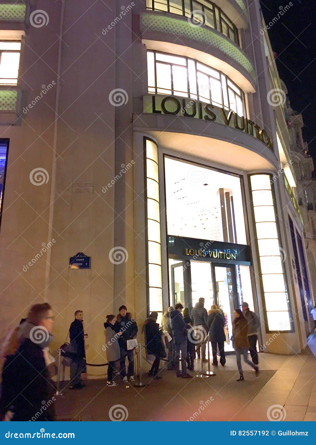 Crowd In Front Of The Louis Vuitton Foundation Building In Paris