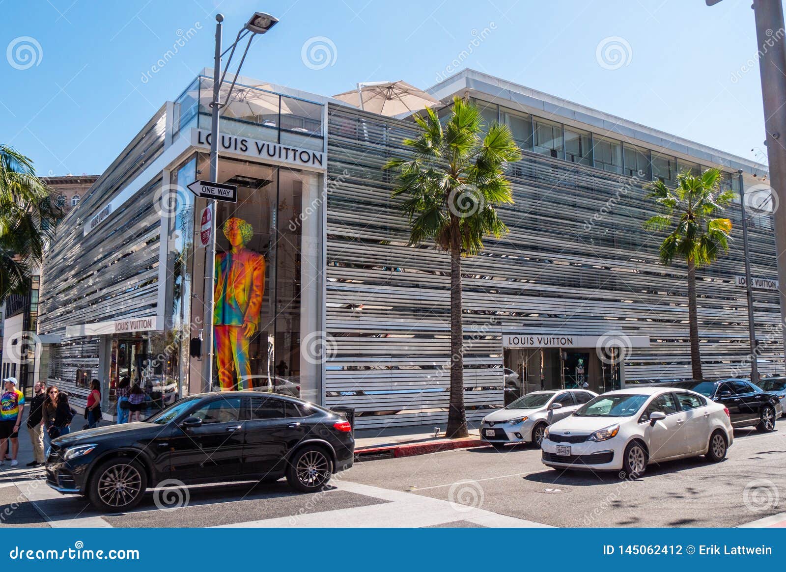 Louis Vuitton Store At Rodeo Drive In Beverly Hills - CALIFORNIA, USA - MARCH 18, 2019 Editorial ...