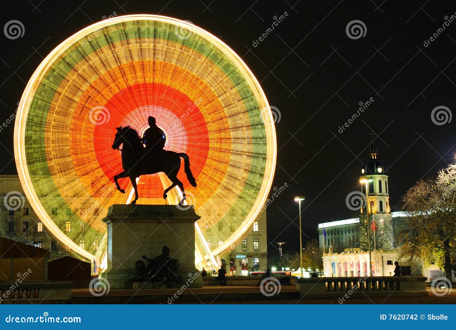 louis xiv in lyon - france