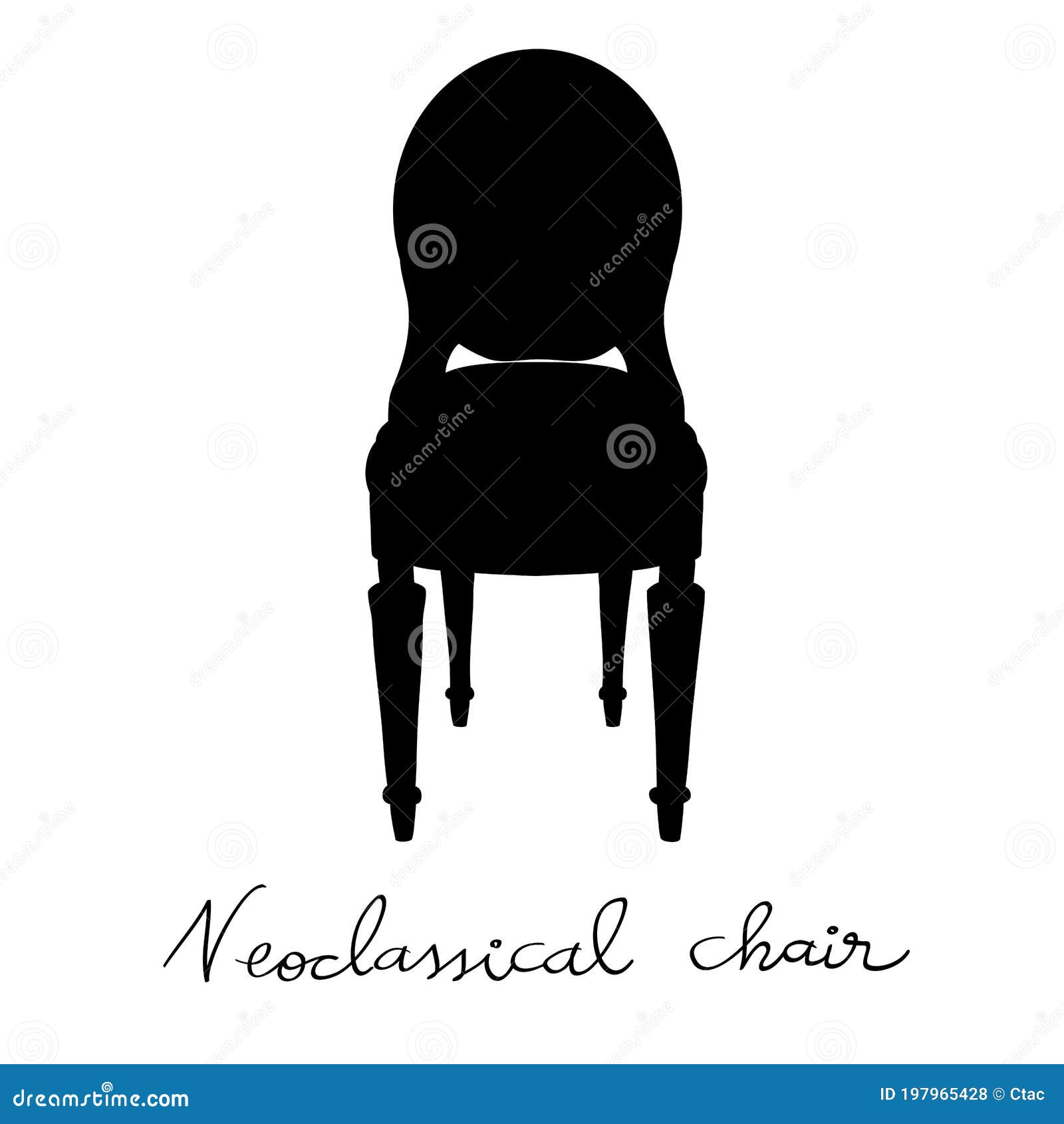 louis xvi classical chair silhouette