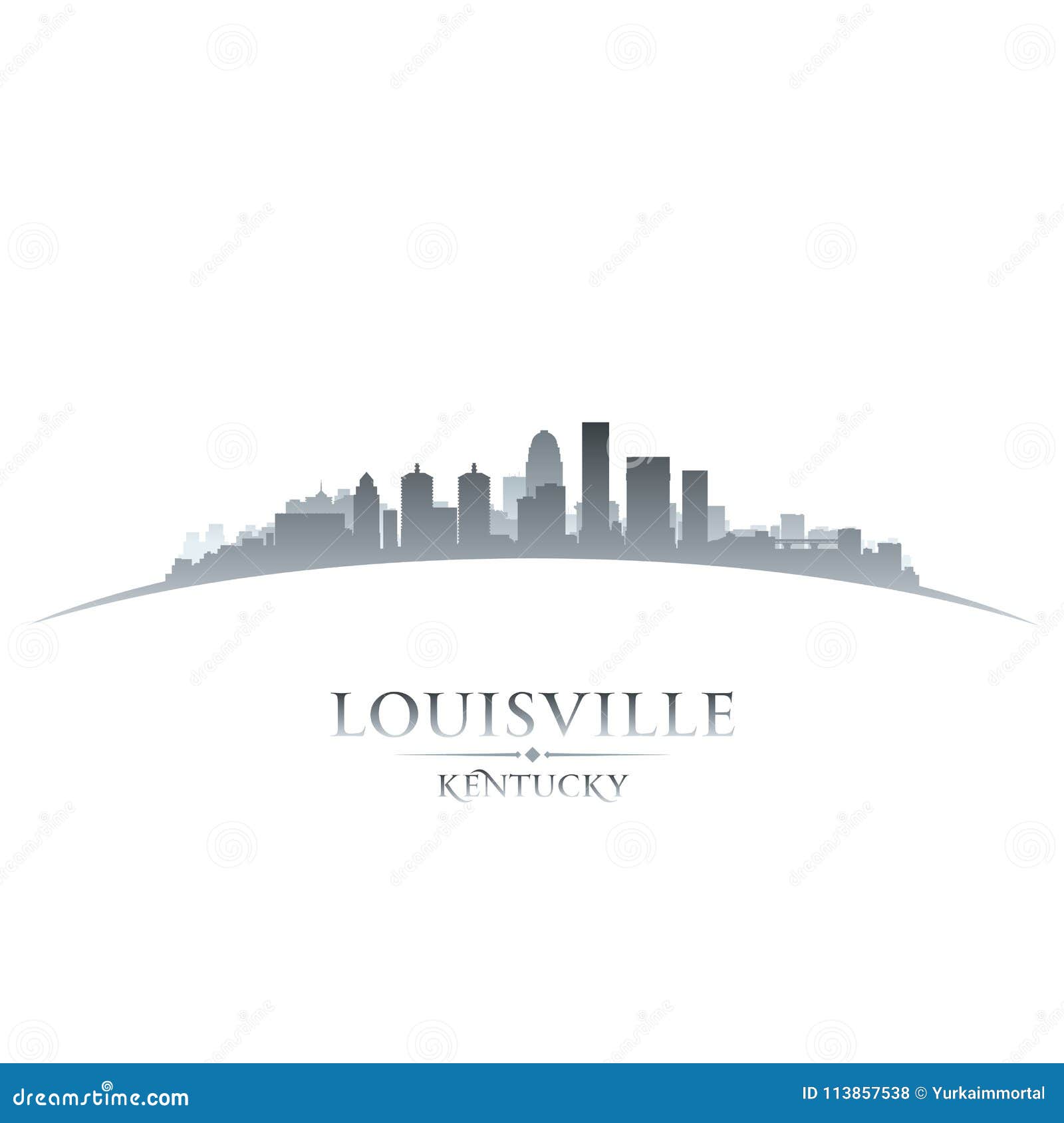 Louisville Kentucky City Skyline' Sticker