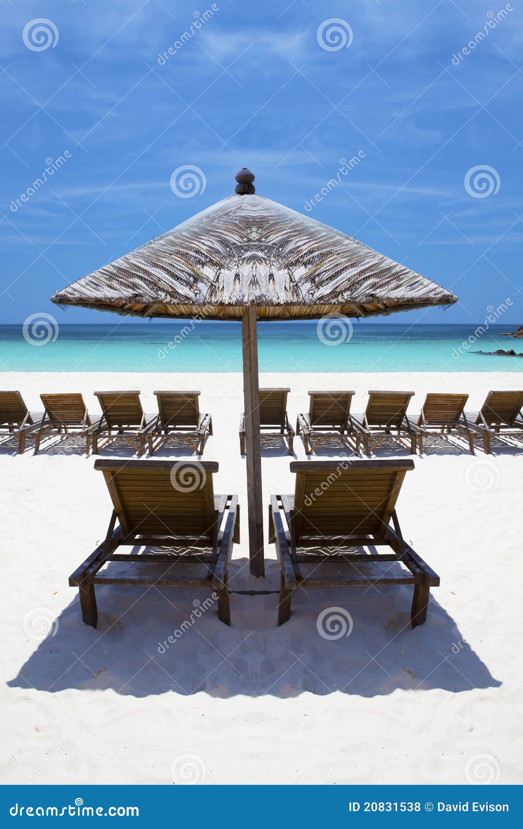 Lounge / Beach Chairs in Paradise. Stock Photo Image of malaysia