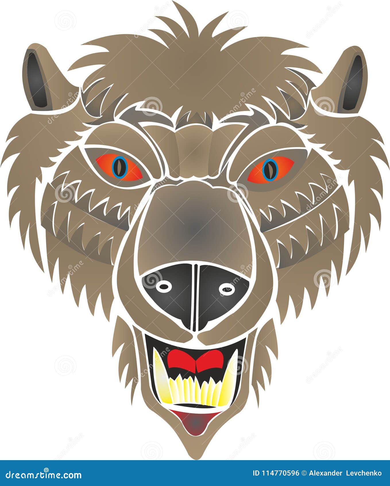 Loupgarou de tiges d'ours illustration stock. Illustration du