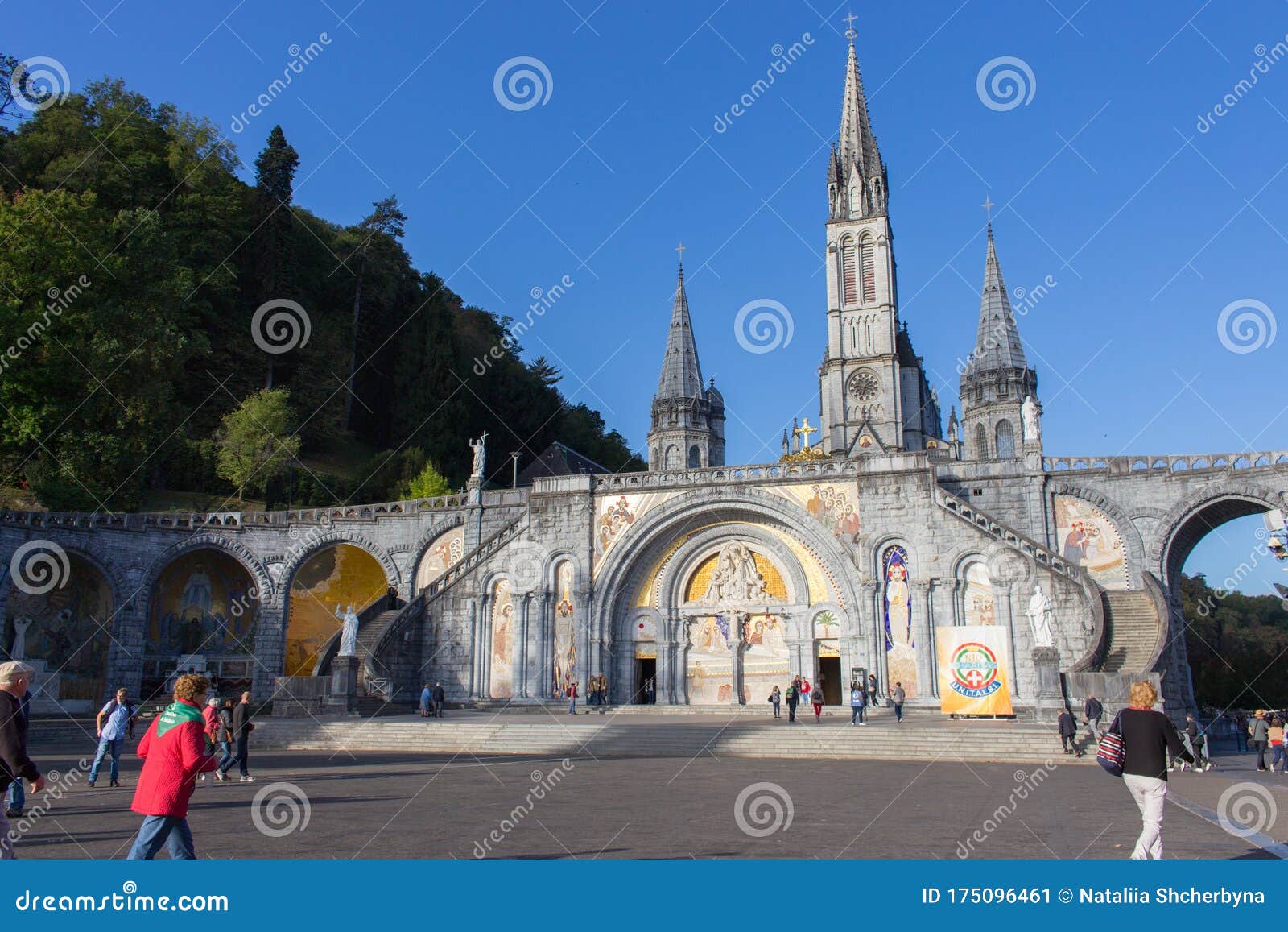Lourdes, France, 24 June 2019 The Basilica Of Saint Pius X, Informally ...