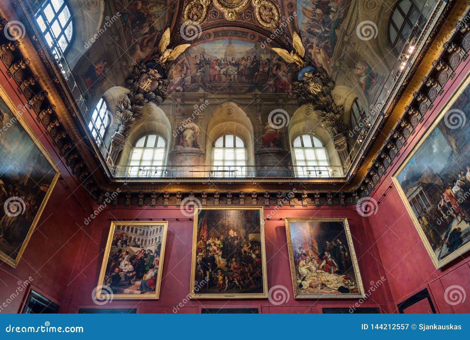 Louvre Museum Art Gallery Paris France Editorial Photography