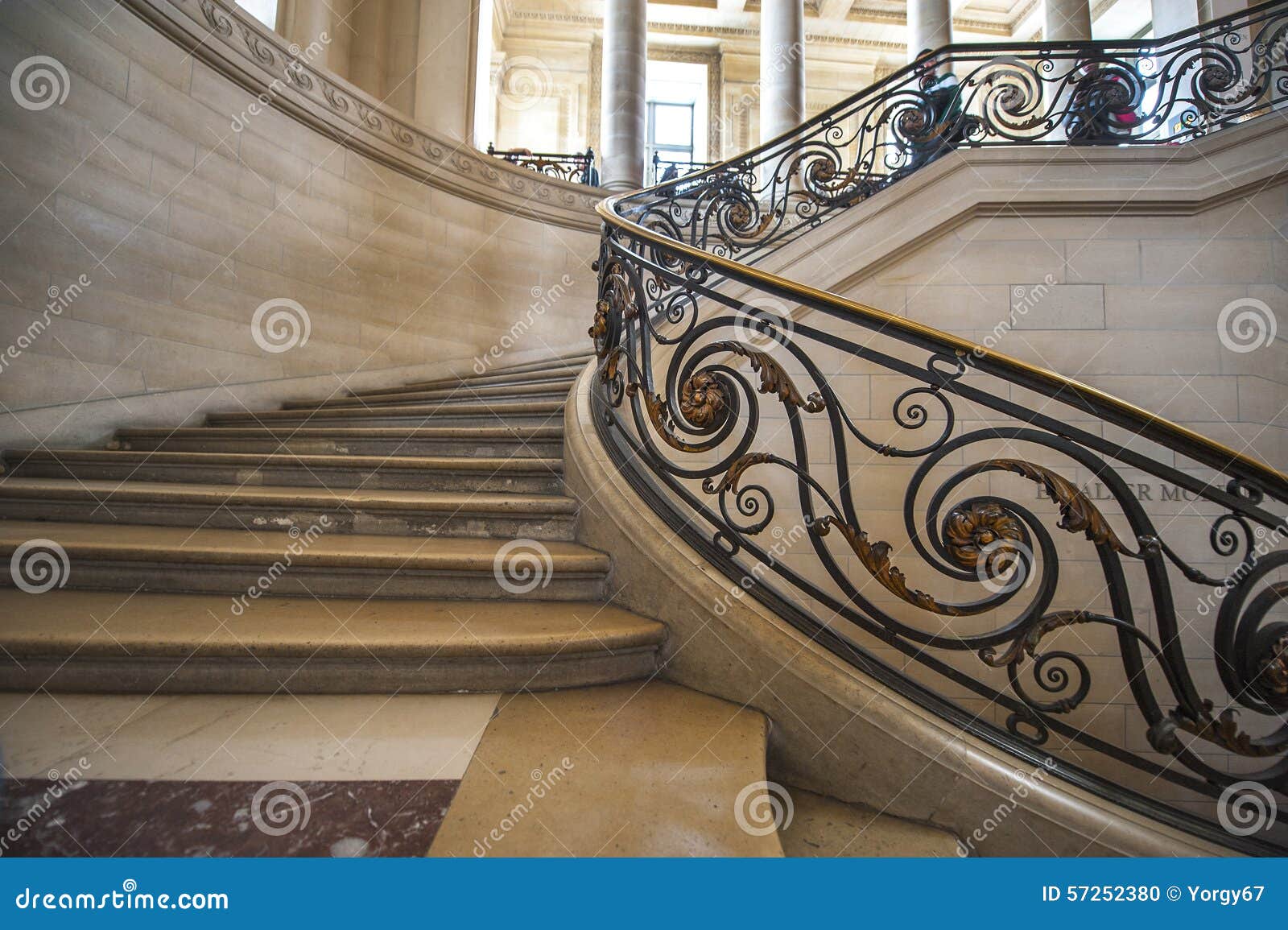 Louvre Stairs editorial image. Image of sightseeing, tourism 57252380